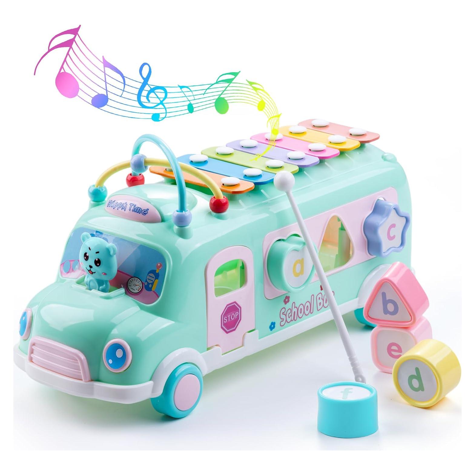 Juguete Xilófono Autobús Escolar EFO-S 5-en-1 para Bebés