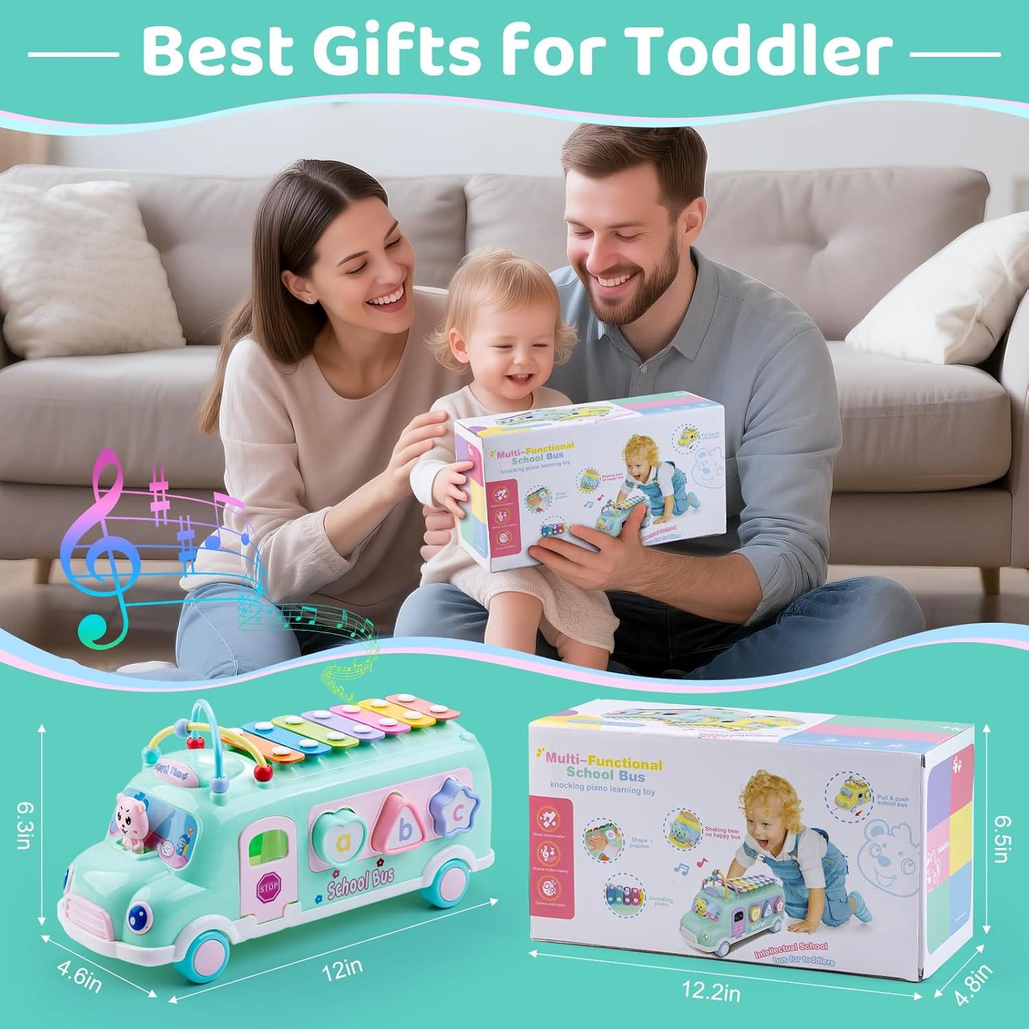 Juguete Xilófono Autobús Escolar EFO-S 5-en-1 para Bebés