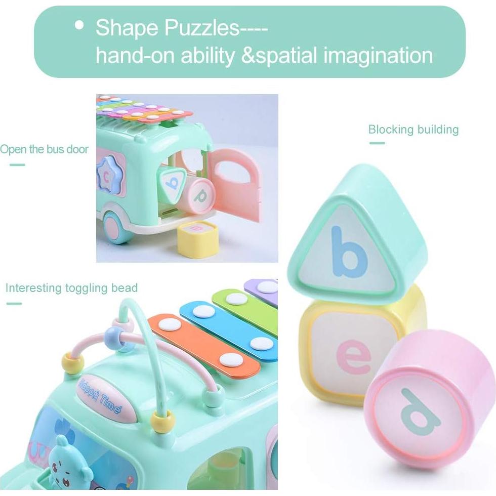 Juguete Xilófono Autobús Escolar EFO-S 5-en-1 para Bebés