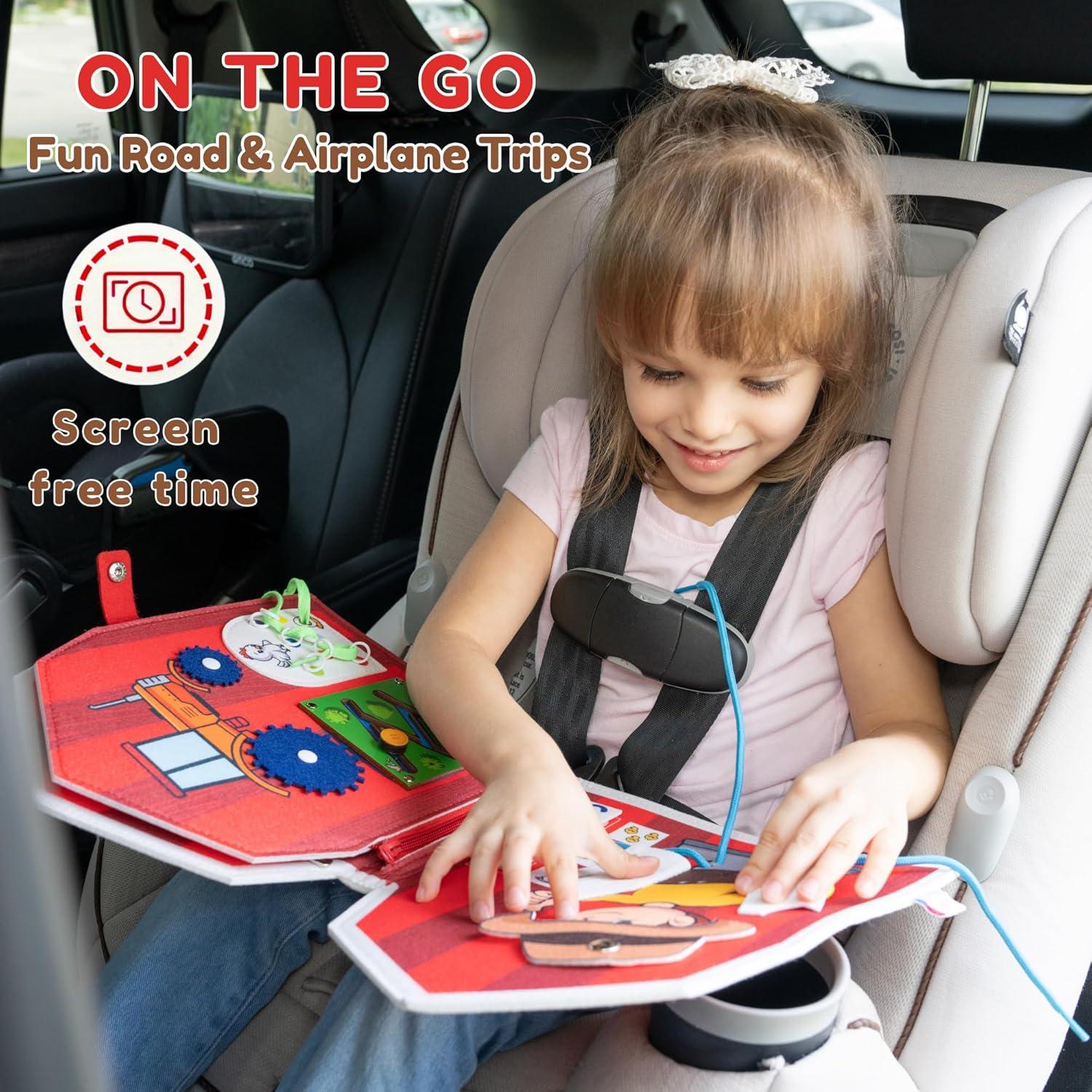 Tablero Ocupado Montessori Kiddies Spot Granja Roja 27.9x22.9 cm