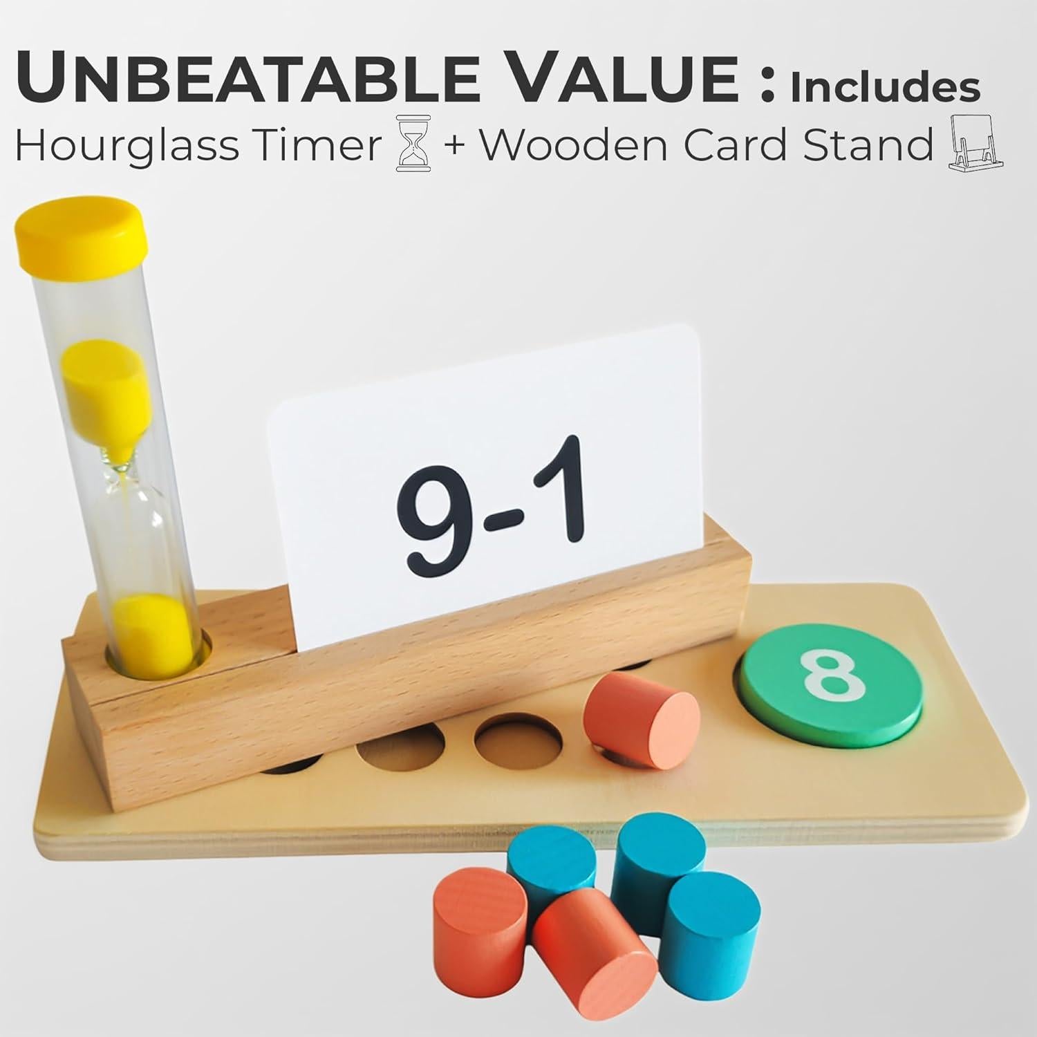 Juego de Manipulativos Matemáticos Montessori PickzM 143 Piezas