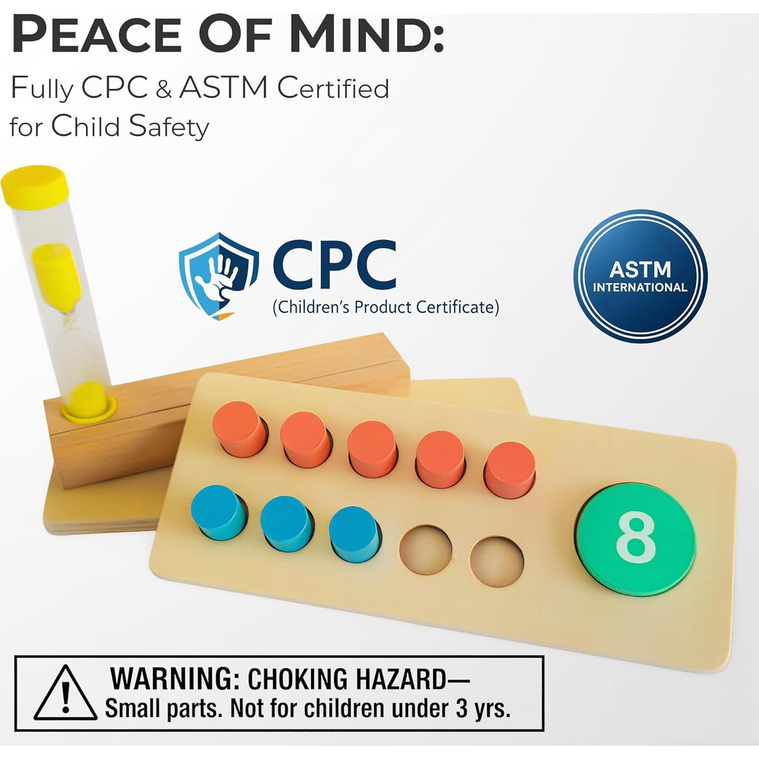 Juego de Manipulativos Matemáticos Montessori PickzM 143 Piezas