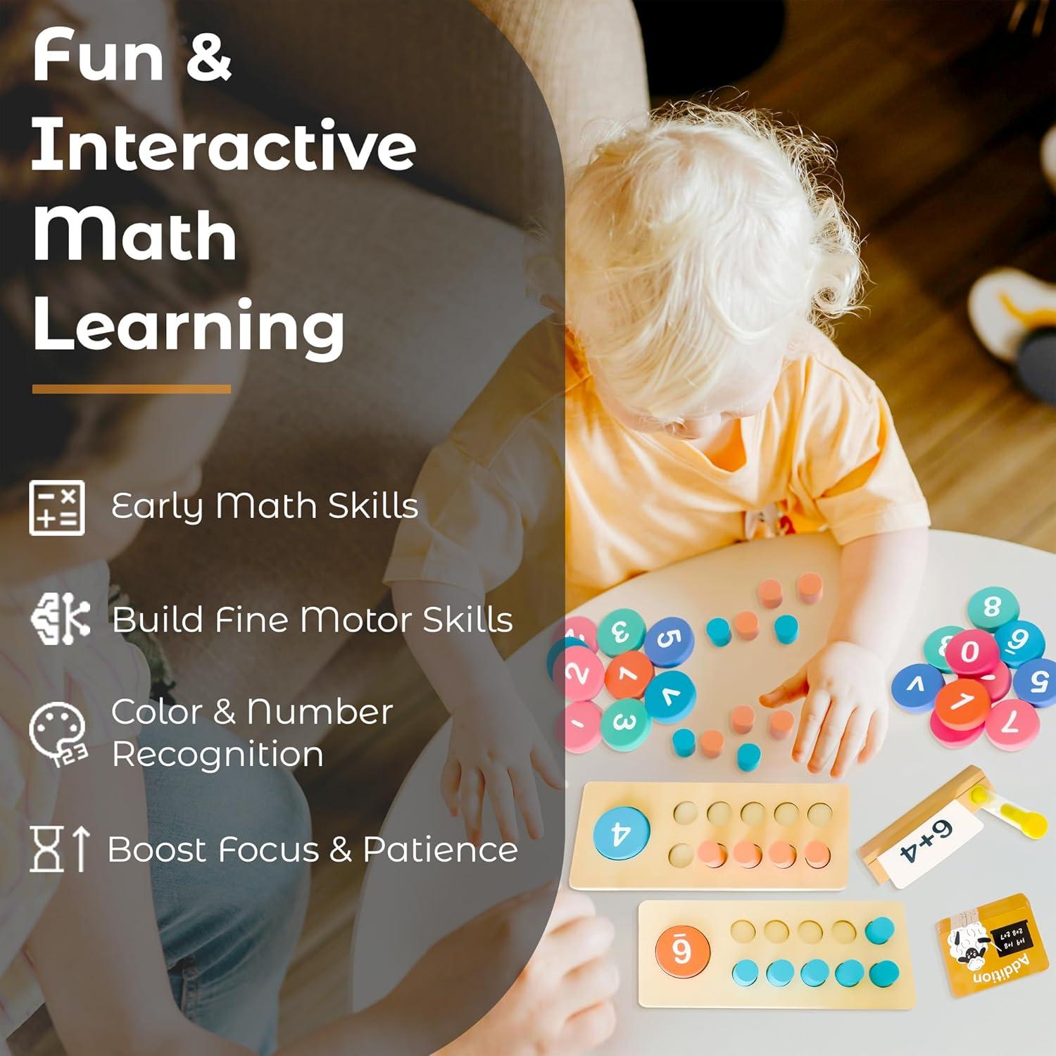 Juego de Manipulativos Matemáticos Montessori PickzM 143 Piezas