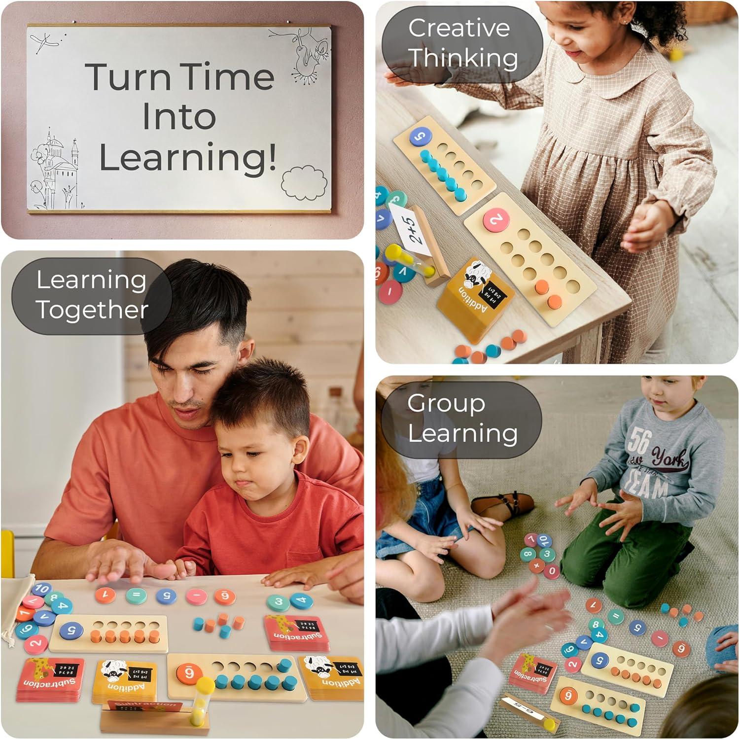 Juego de Manipulativos Matemáticos Montessori PickzM 143 Piezas