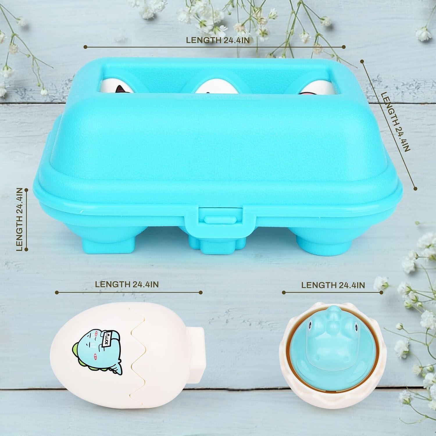 Juguete Educativo Sensorial Huevo Dino FIVEDAOGANG 6 Pzs