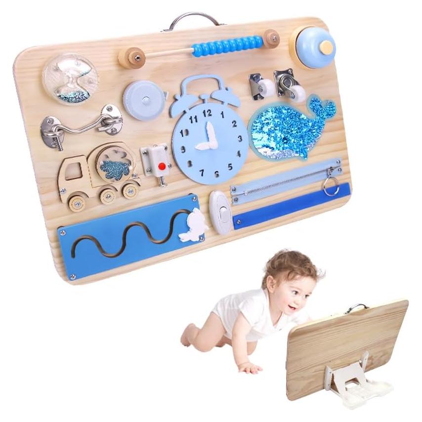 Tablero Ocupado Montessori 15 en 1 de Madera - 1.70 kg