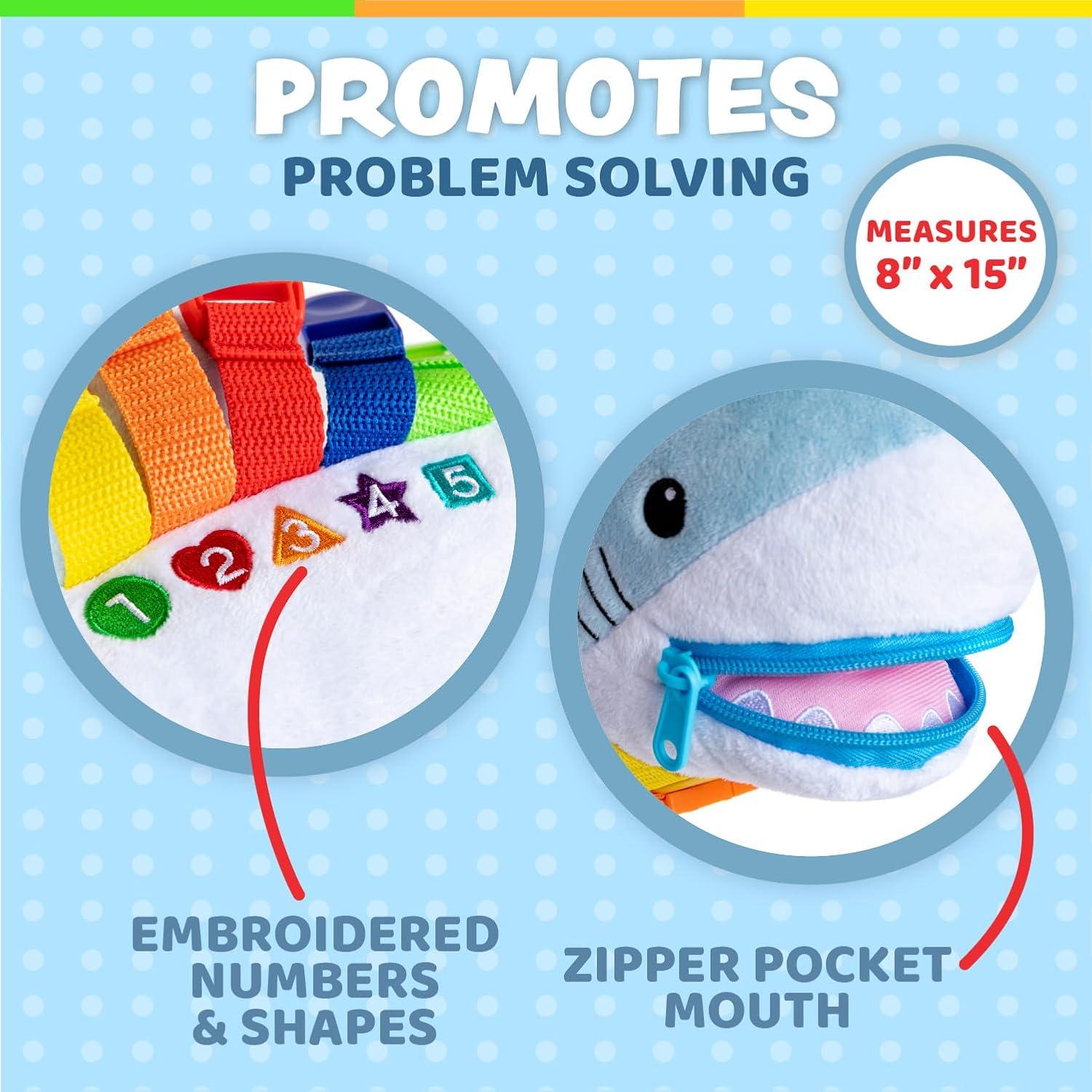 Peluche Tiburón Bruce Buckle Toys - Juguete Educativo 38x12.7 cm