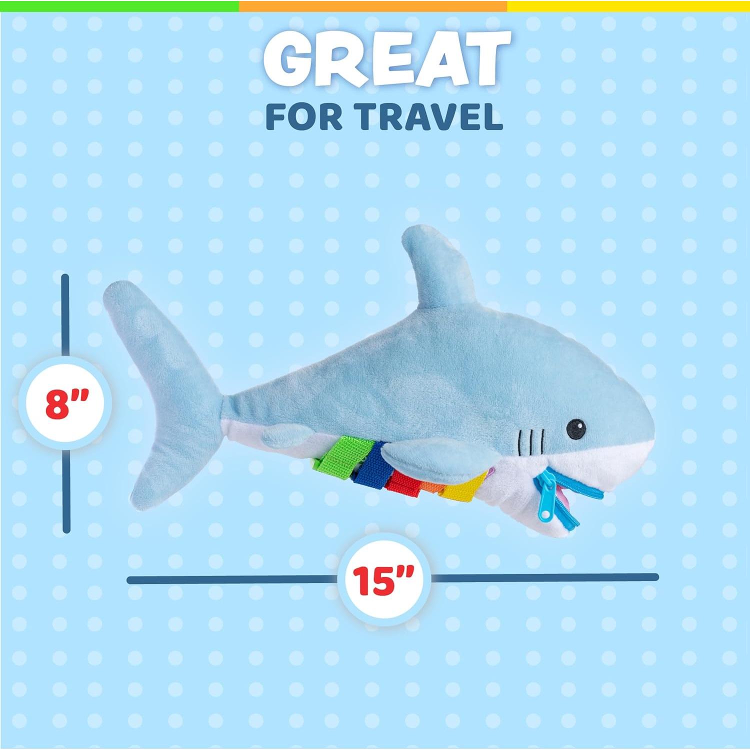 Peluche Tiburón Bruce Buckle Toys - Juguete Educativo 38x12.7 cm