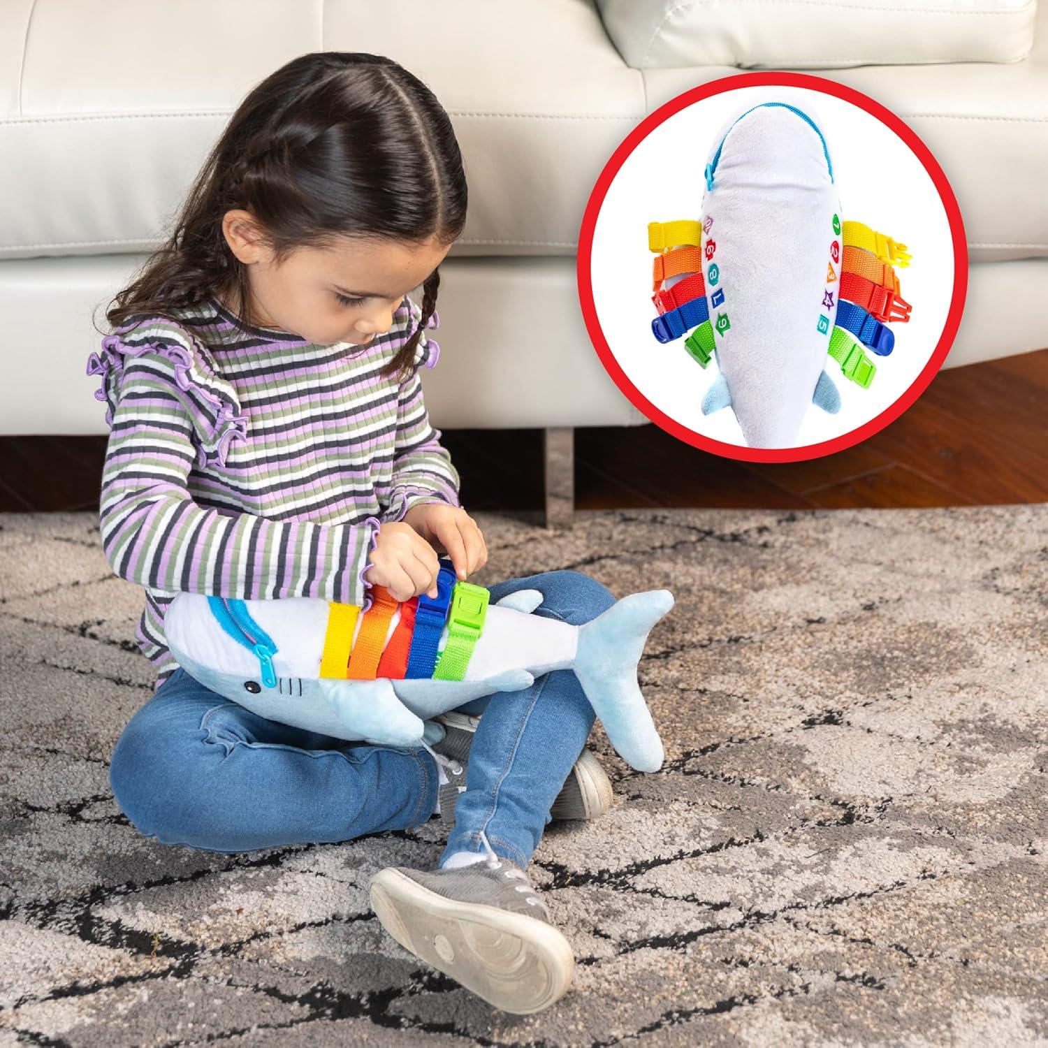 Peluche Tiburón Bruce Buckle Toys - Juguete Educativo 38x12.7 cm