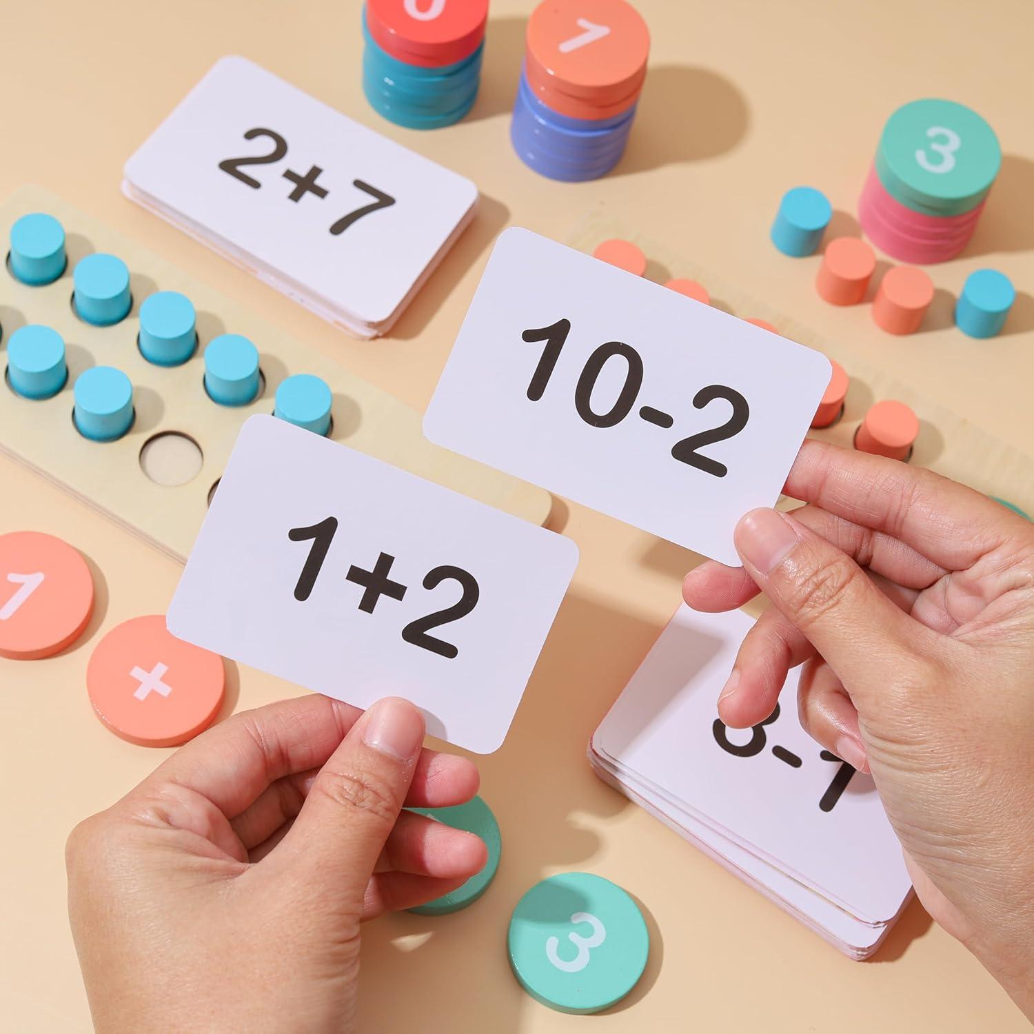 Juguete de Aprendizaje Matemático de Madera Montessori - 0.45 kg