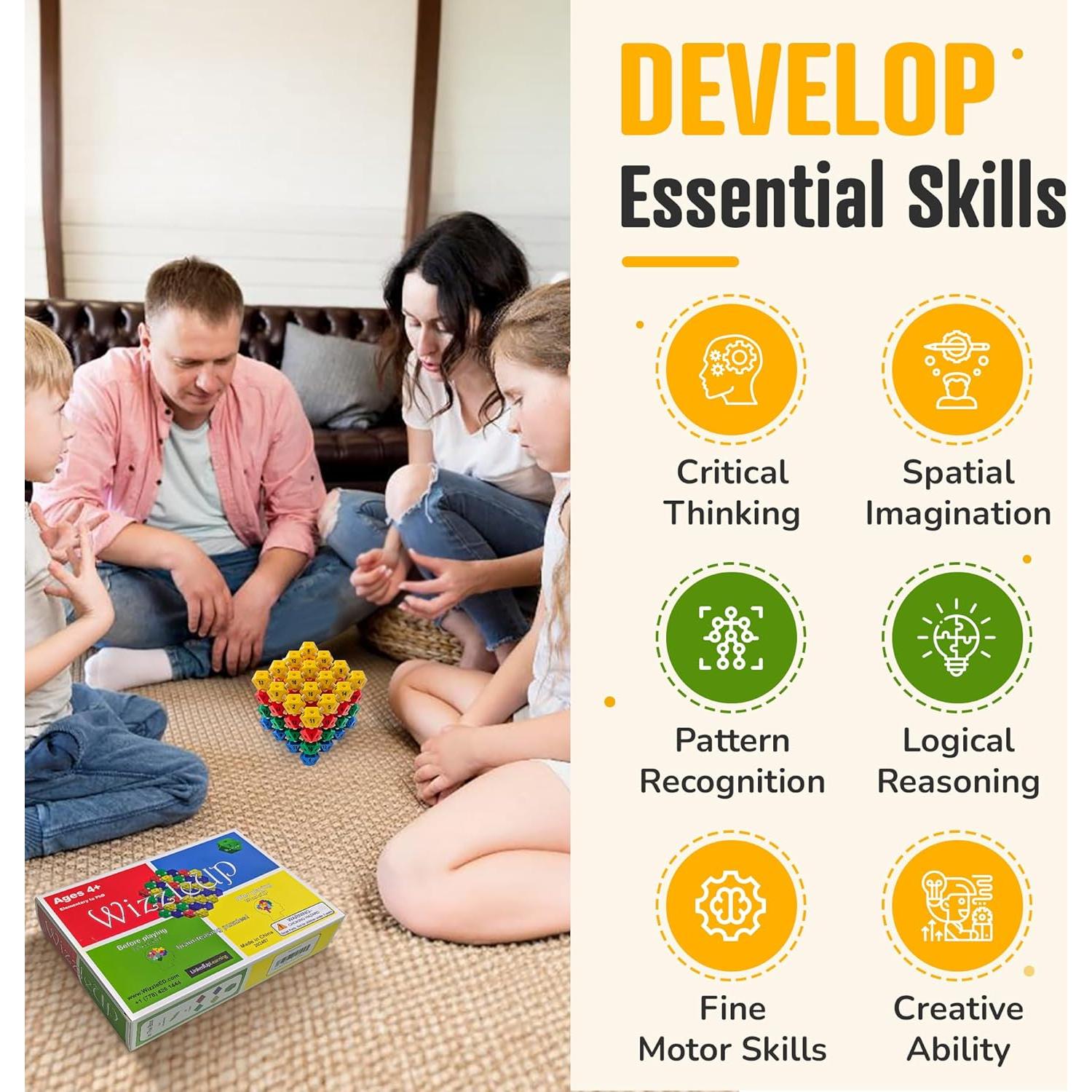 Rompecabezas 3D WizzleUP - Juguete Educativo para Niños 4+