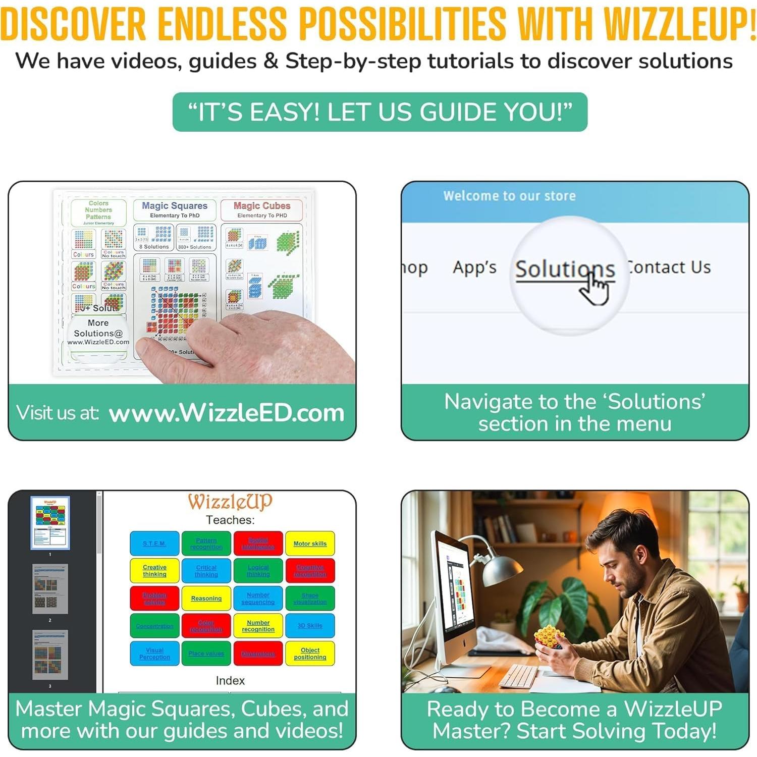 Rompecabezas 3D WizzleUP - Juguete Educativo para Niños 4+