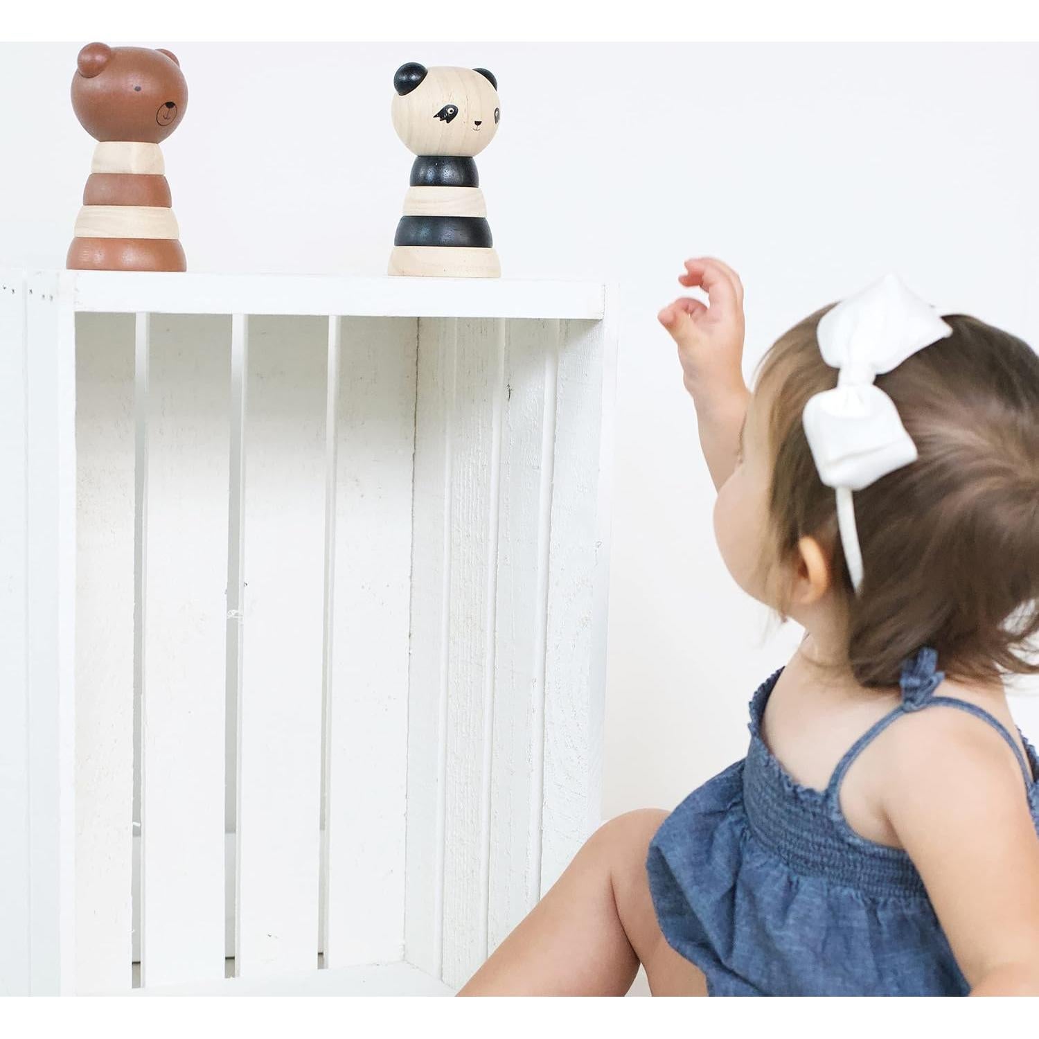 Apilador de Madera Gato Wee Gallery para Bebés 18 Meses