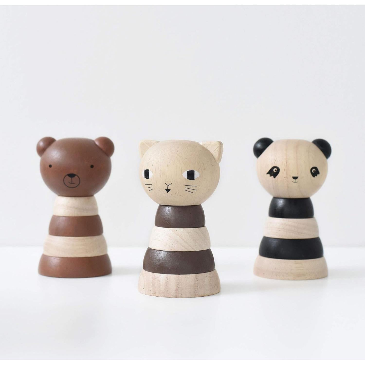 Apilador de Madera Gato Wee Gallery para Bebés 18 Meses