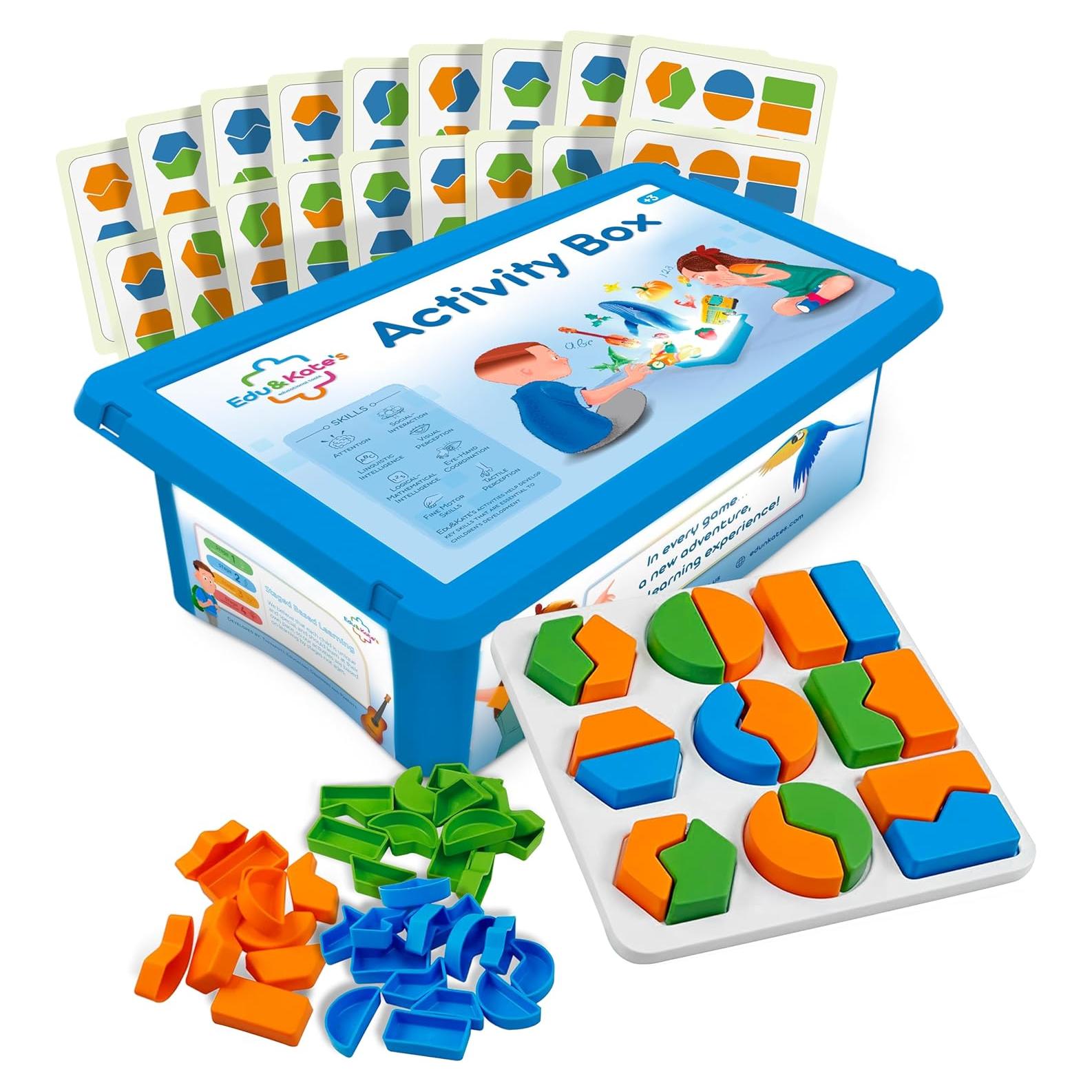 Juego de Emparejamiento de Formas Edu&Kate - Montessori 54 Piezas