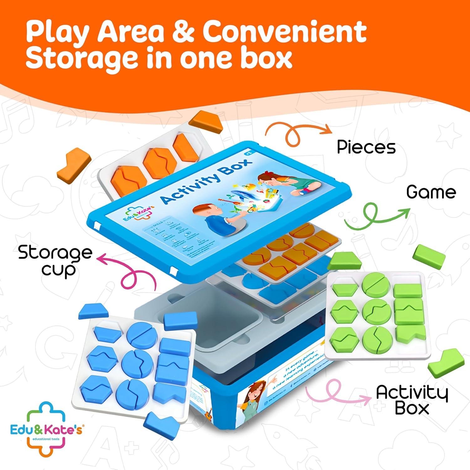 Juego de Emparejamiento de Formas Edu&Kate - Montessori 54 Piezas