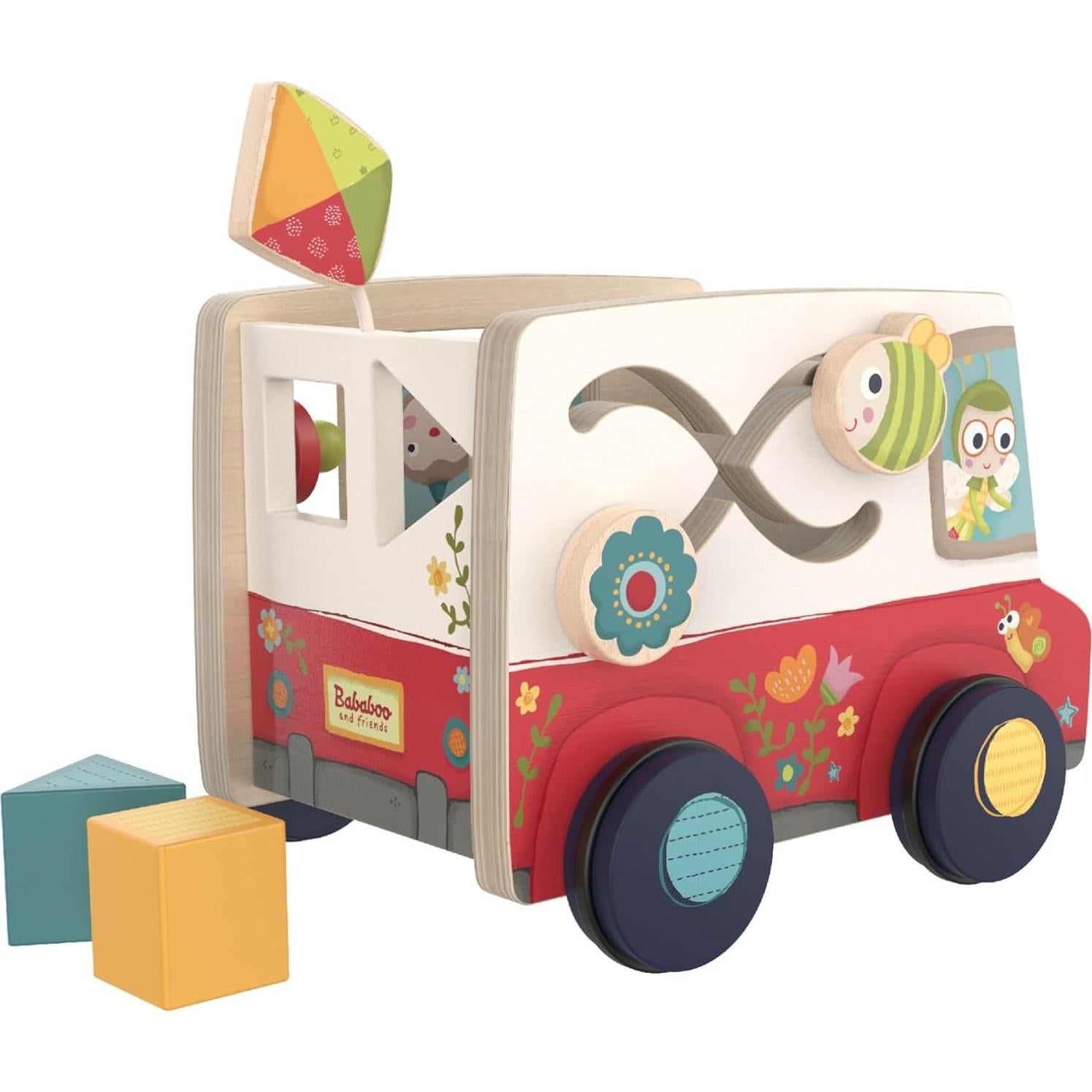 Juguete de Arrastre de Madera Bababoo 12+ Meses 22.86x20.32cm