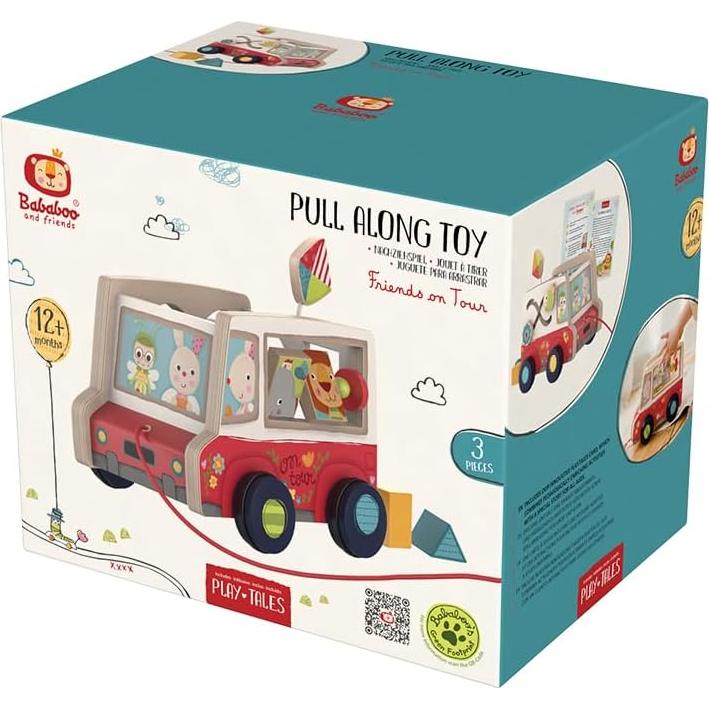Juguete de Arrastre de Madera Bababoo 12+ Meses 22.86x20.32cm