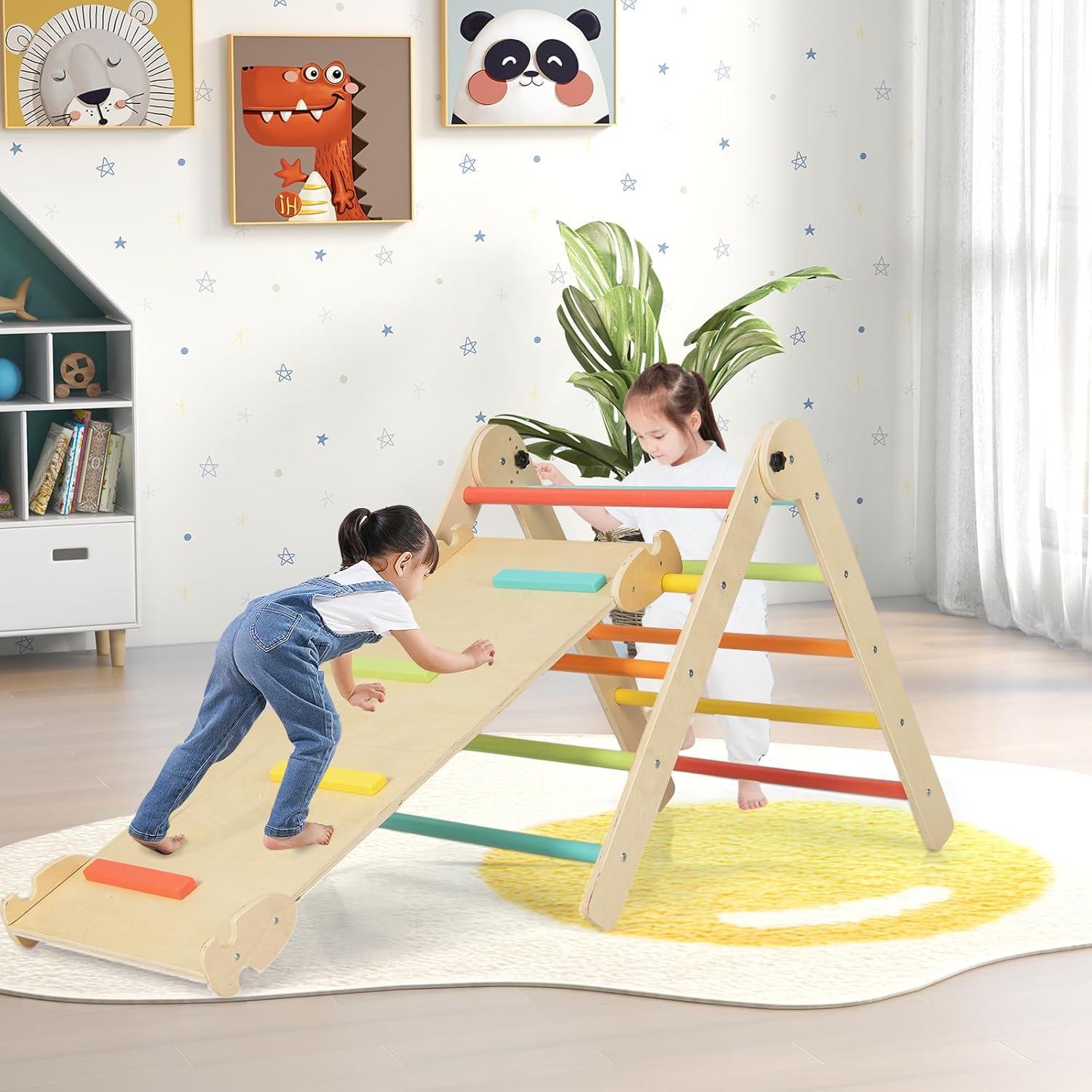 Escalador Triangular Plegable Costzon 4 en 1 para Niños