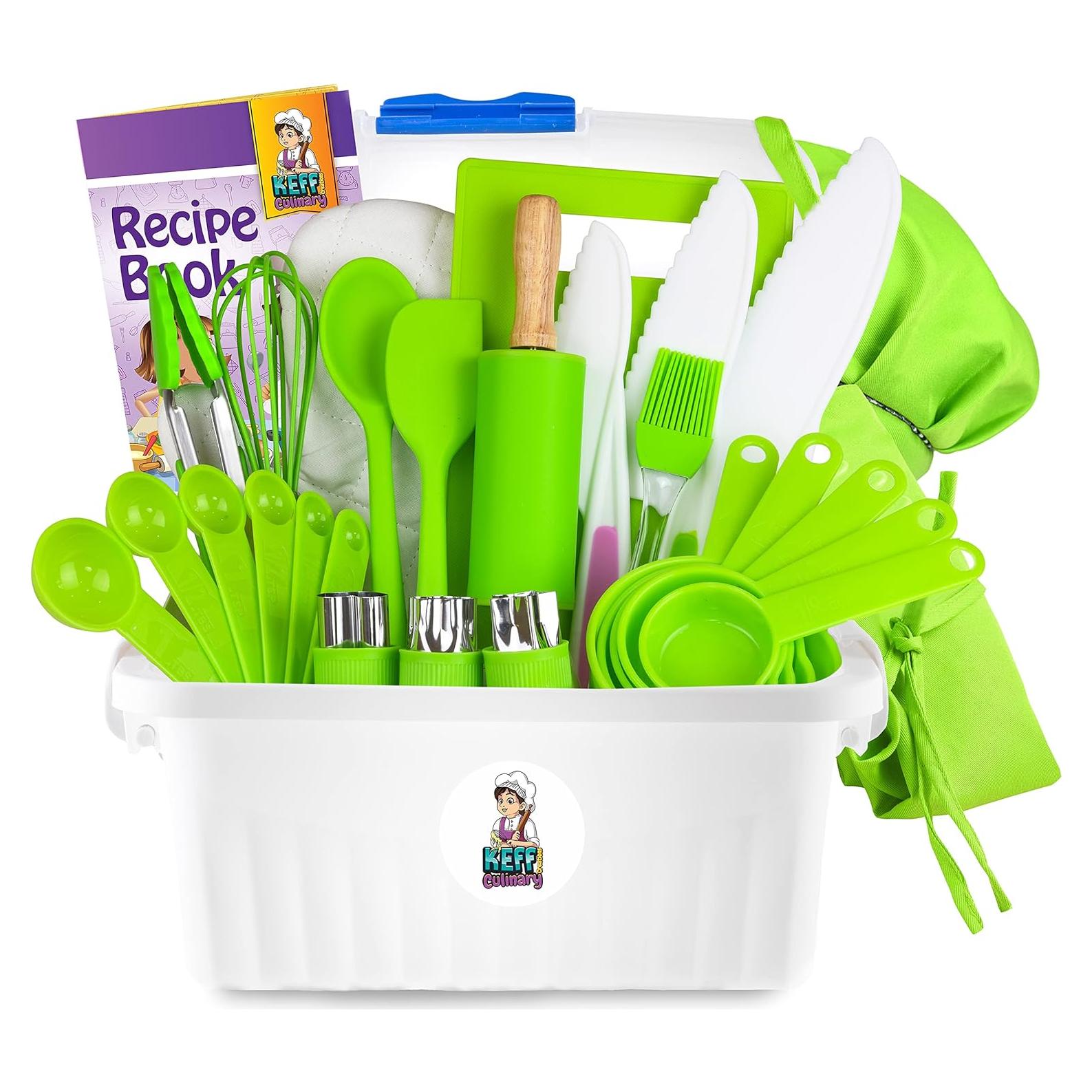Conjunto de Cocina para Niños KEFF - Kit Verde Montessori