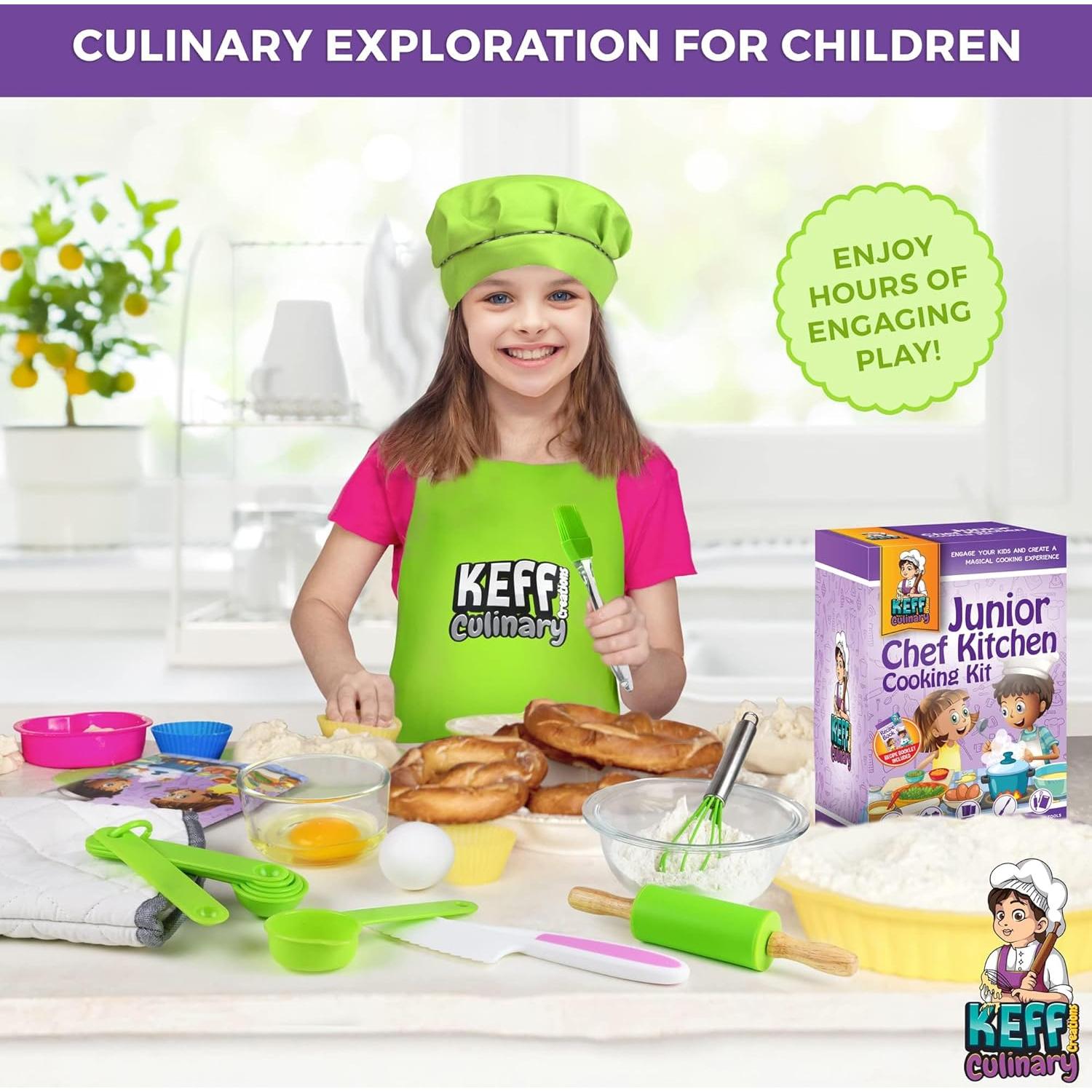 Conjunto de Cocina para Niños KEFF - Kit Verde Montessori