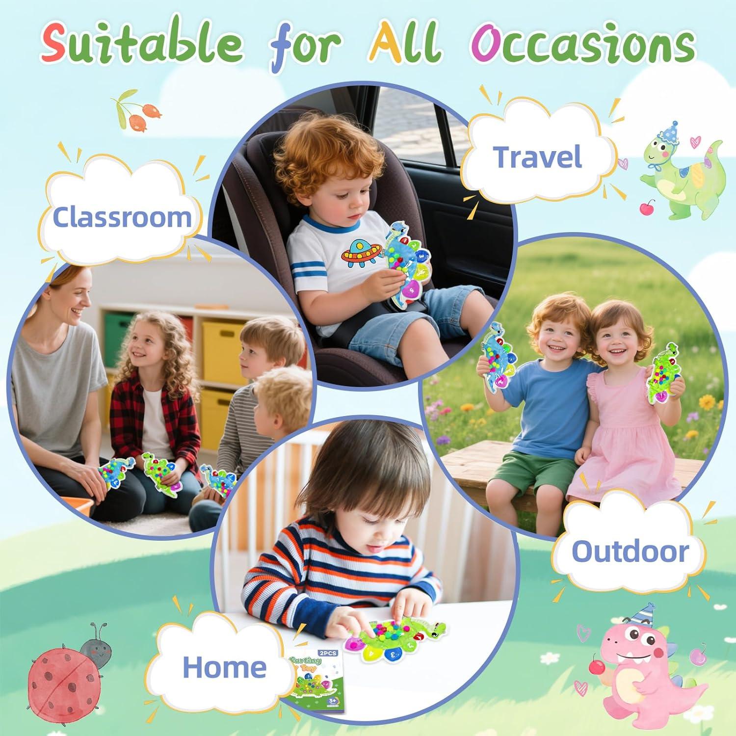 Juguetes Sensoriales de Clasificación de Color MTTIERY 2pcs