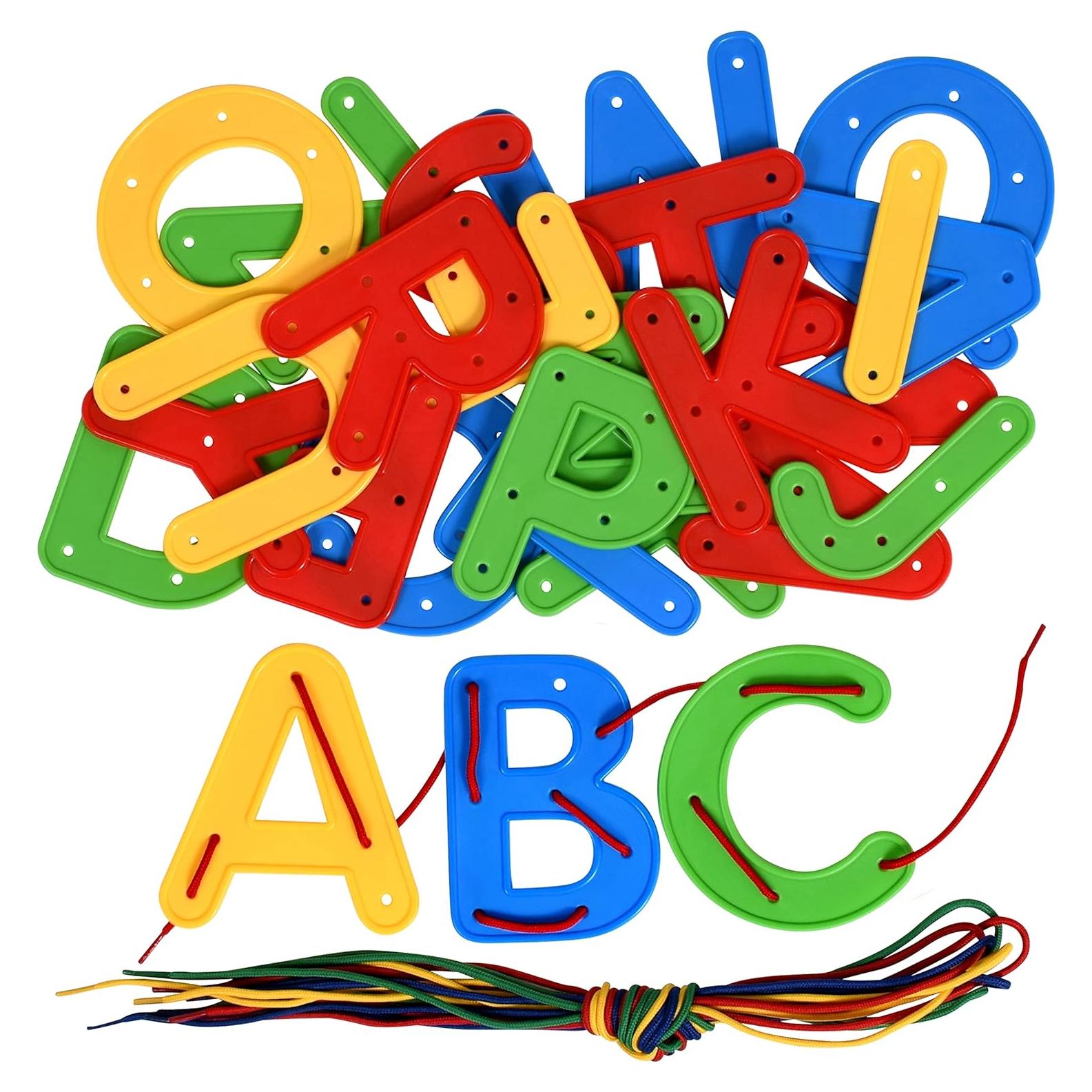 Juguete de Enhebrar Alfabeto Learning Advantage - 34 Piezas