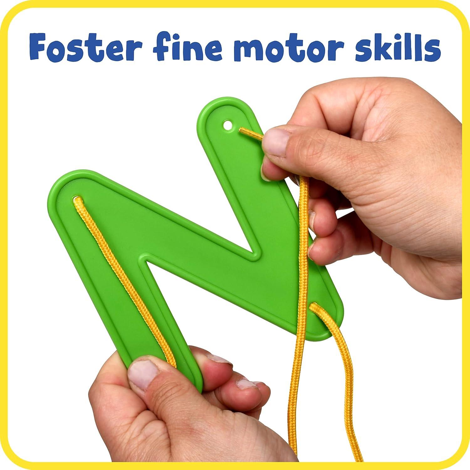 Juguete de Enhebrar Alfabeto Learning Advantage - 34 Piezas