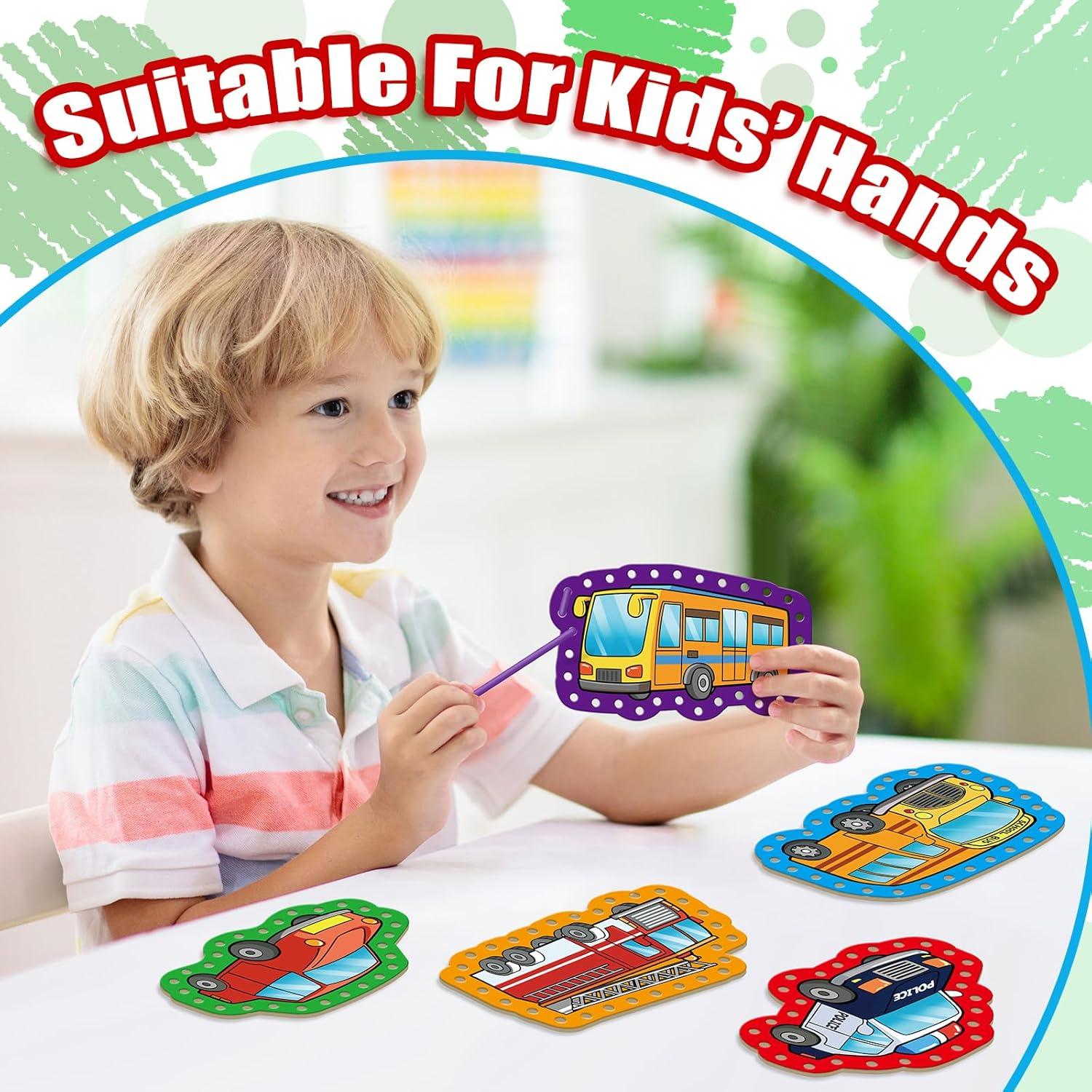 Kit de Tarjetas de Enhebrado Quilinz para Niños - 9 Piezas