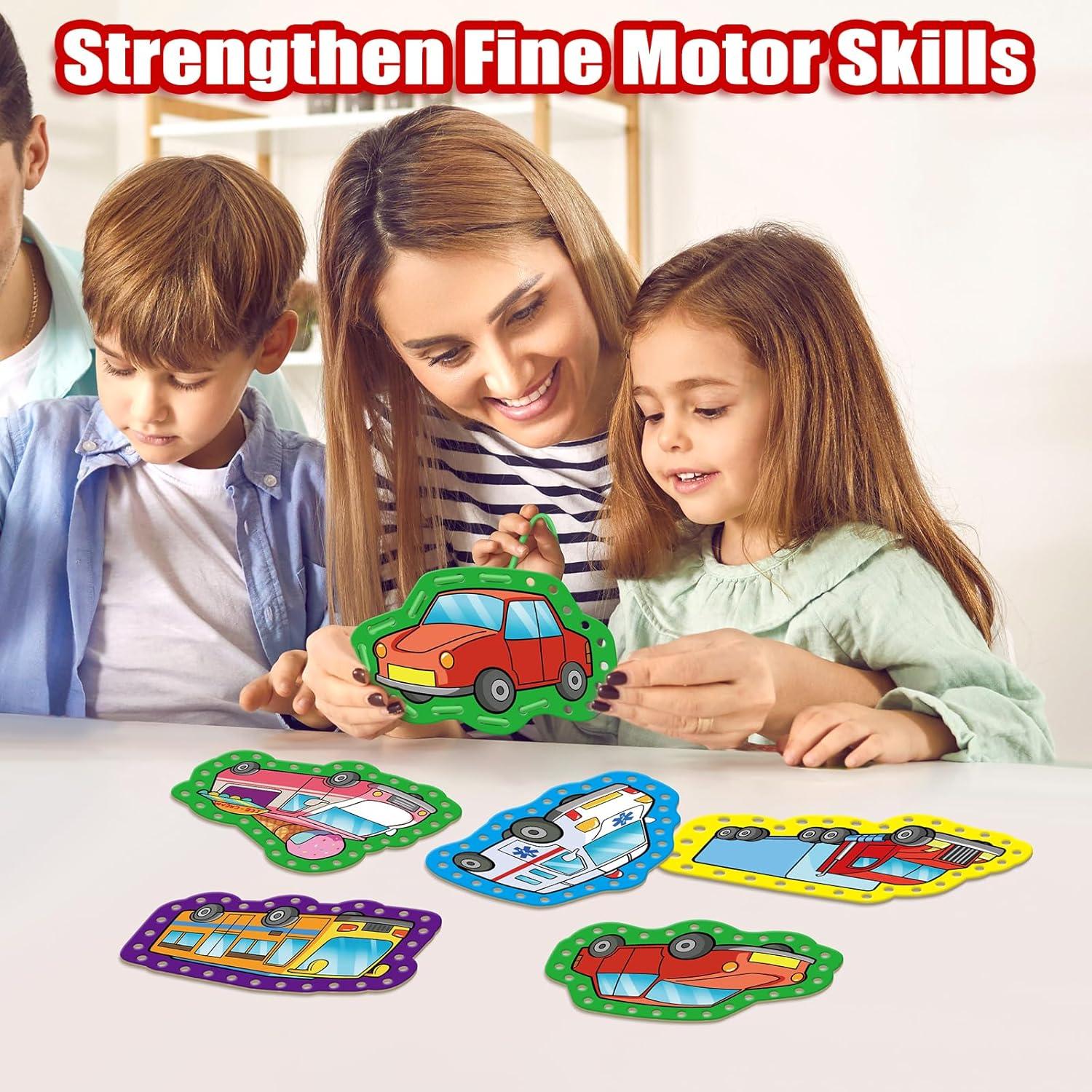 Kit de Tarjetas de Enhebrado Quilinz para Niños - 9 Piezas