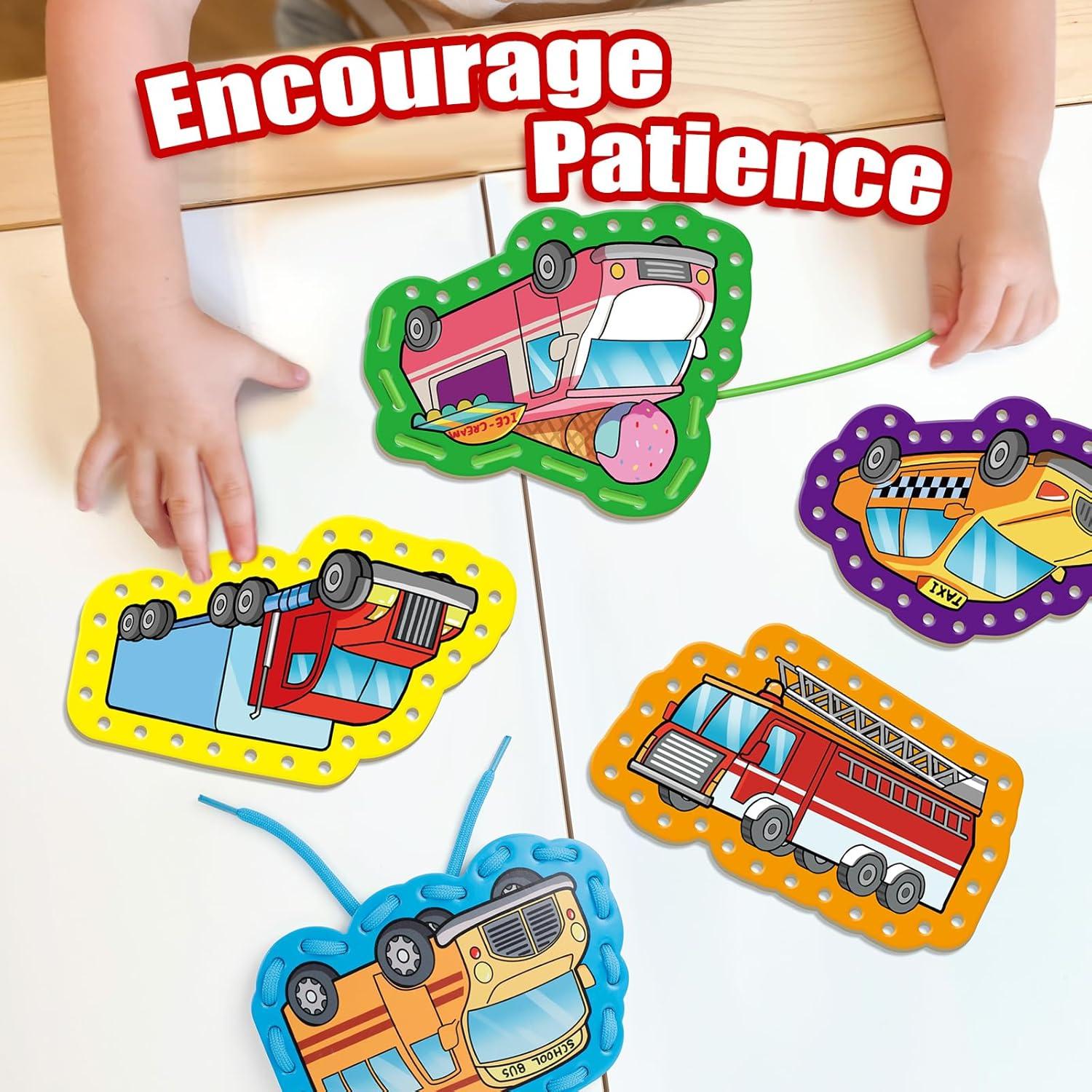 Kit de Tarjetas de Enhebrado Quilinz para Niños - 9 Piezas