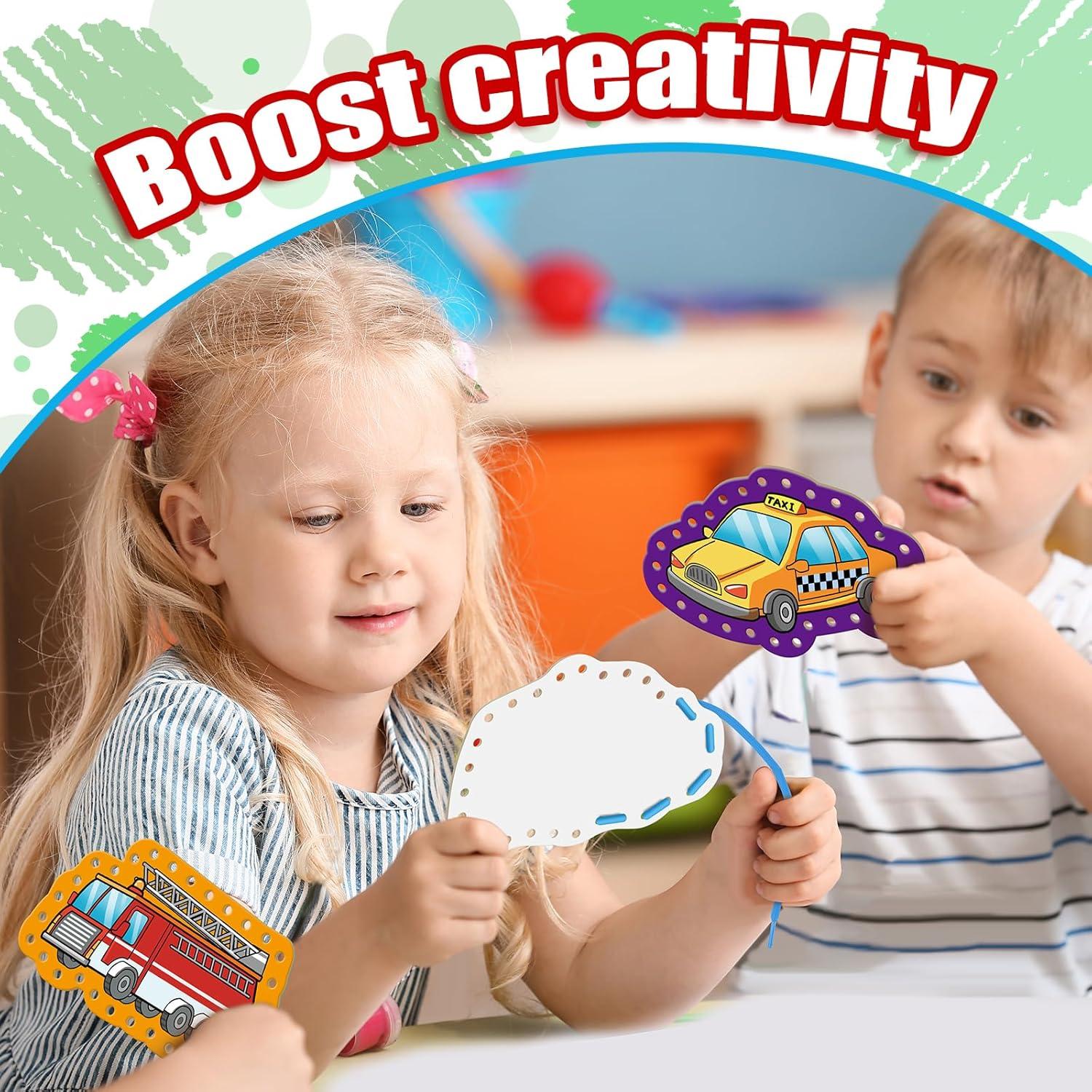 Kit de Tarjetas de Enhebrado Quilinz para Niños - 9 Piezas