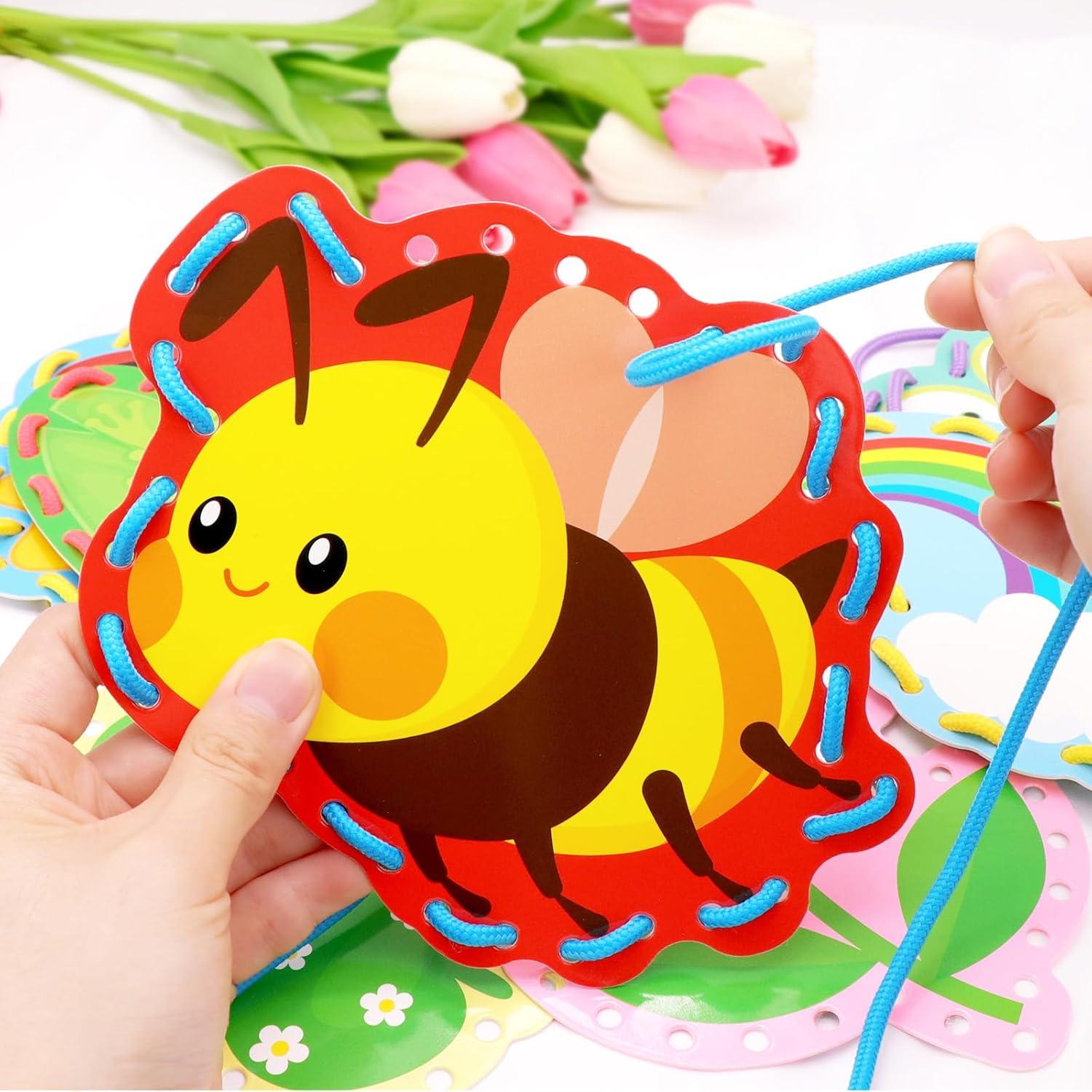 Kits de Costura de Primavera Omlisca 12 Tarjetas Coloridas