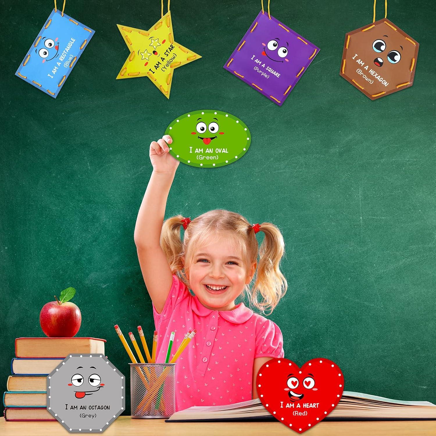 Tarjetas de Enhebrado Funrous 10 Piezas para Niños 15x15cm