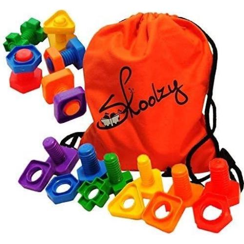 Cuentas de Enhebrar Jumbo Skoolzy - Juguetes Montessori 4 años