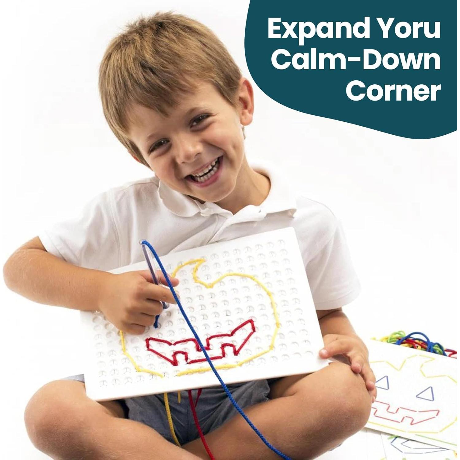 Tablero Sensorial de Enhebrado SENSORY4U - Paquete de 3 Juguetes