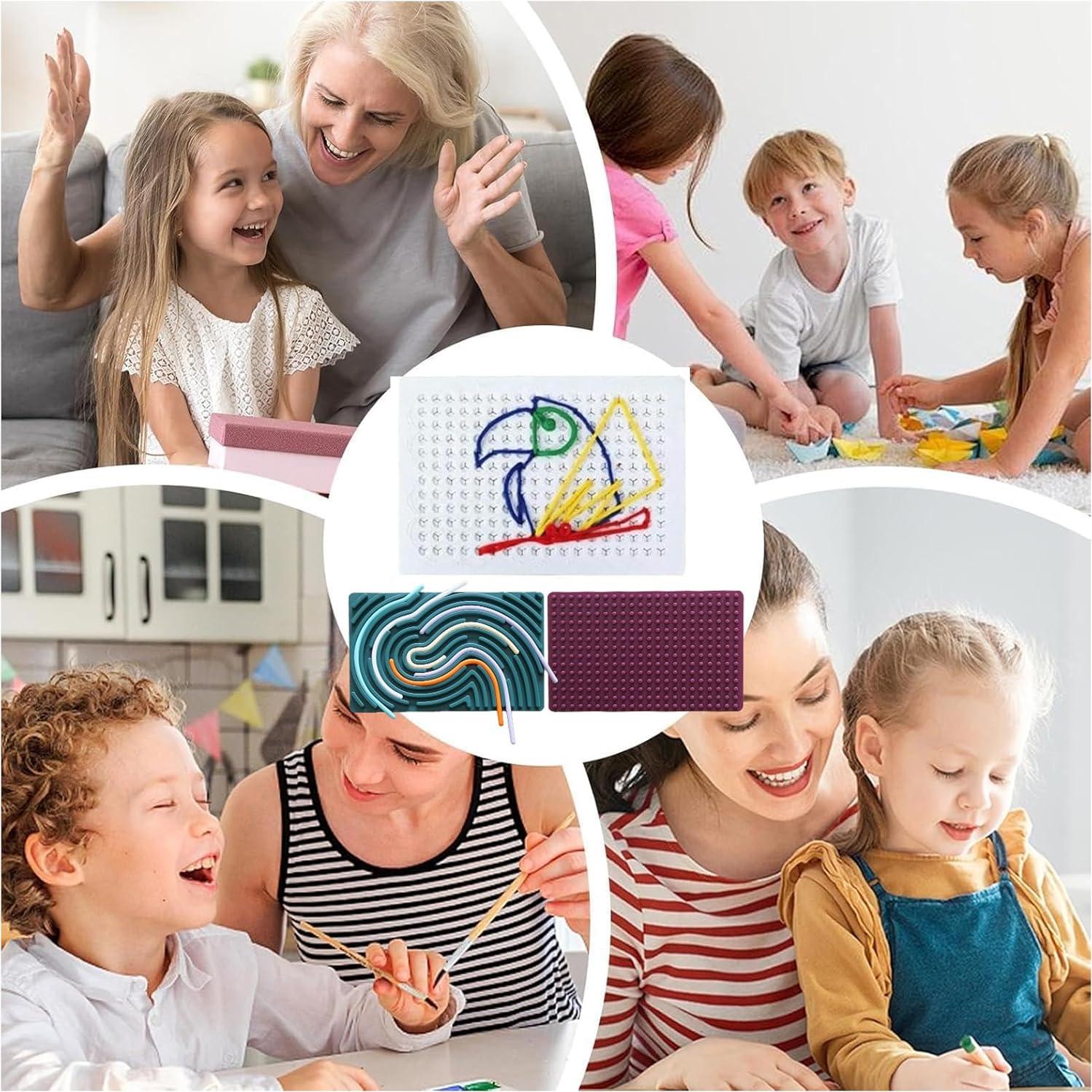 Tablero Sensorial de Enhebrado SENSORY4U - Paquete de 3 Juguetes