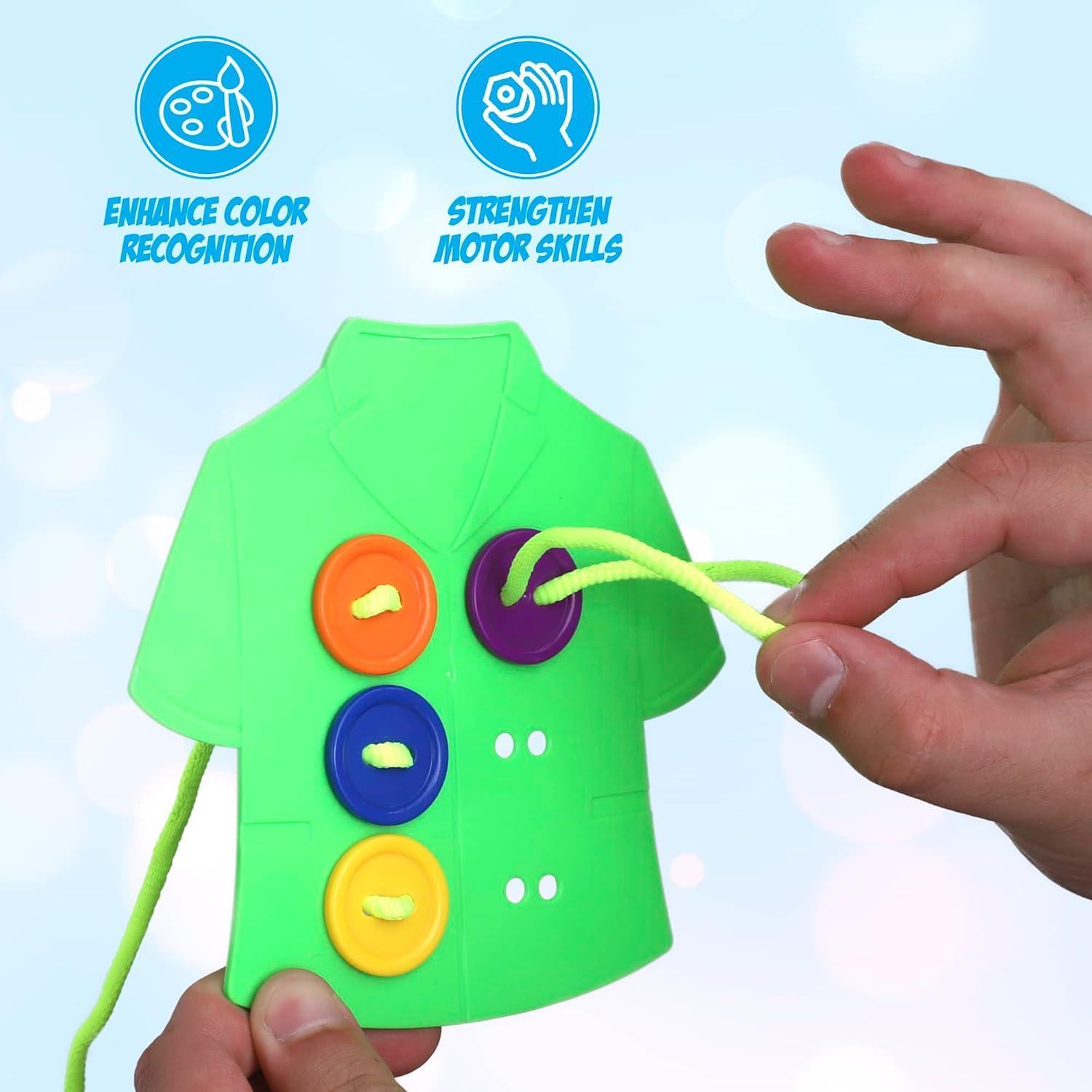 Juego de Enhebrado de Botones Point Games - 72 Piezas