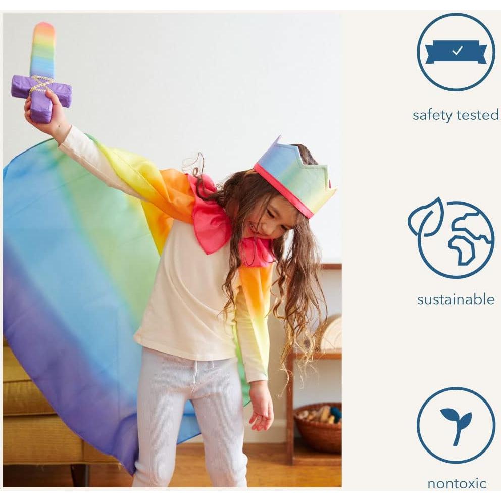 Capa Arcoíris Sarah's Silks para Niños 3 a 8 Años - Seda Pura