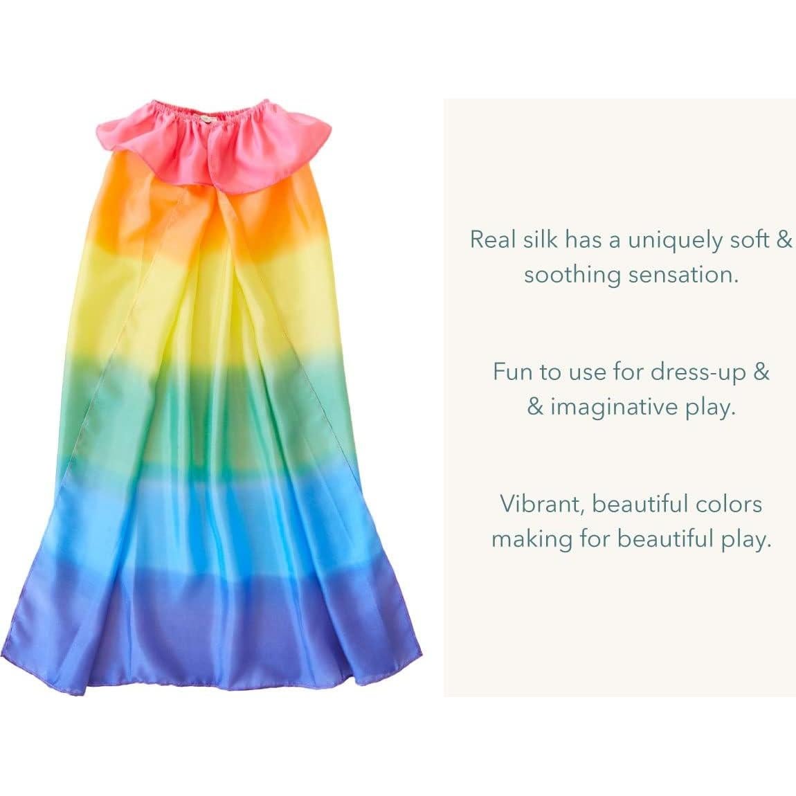 Capa Arcoíris Sarah's Silks para Niños 3 a 8 Años - Seda Pura