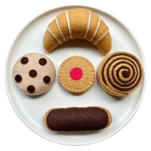 Juego de Panadería de Fieltro Hecho a Mano MorkuzuNY - 5 Piezas