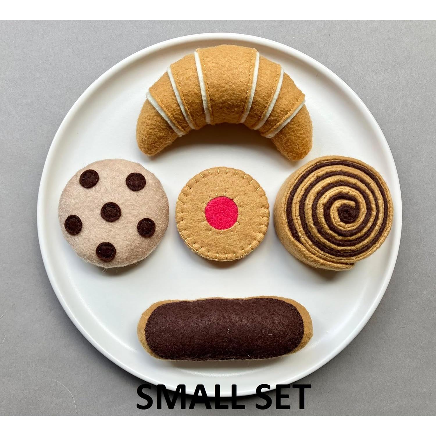 Juego de Panadería de Fieltro Hecho a Mano MorkuzuNY - 5 Piezas