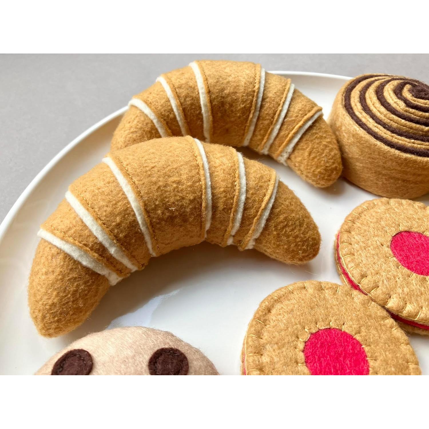 Juego de Panadería de Fieltro Hecho a Mano MorkuzuNY - 5 Piezas