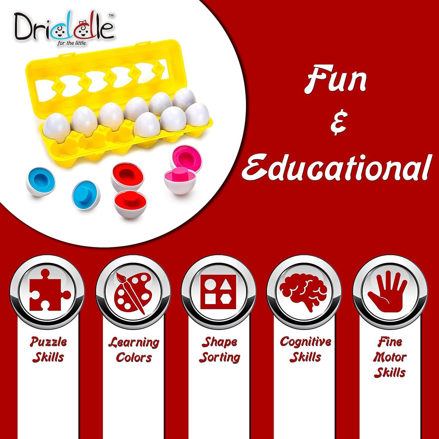 Juguete de Aprendizaje Driddle - Huevos de Colores para Niños
