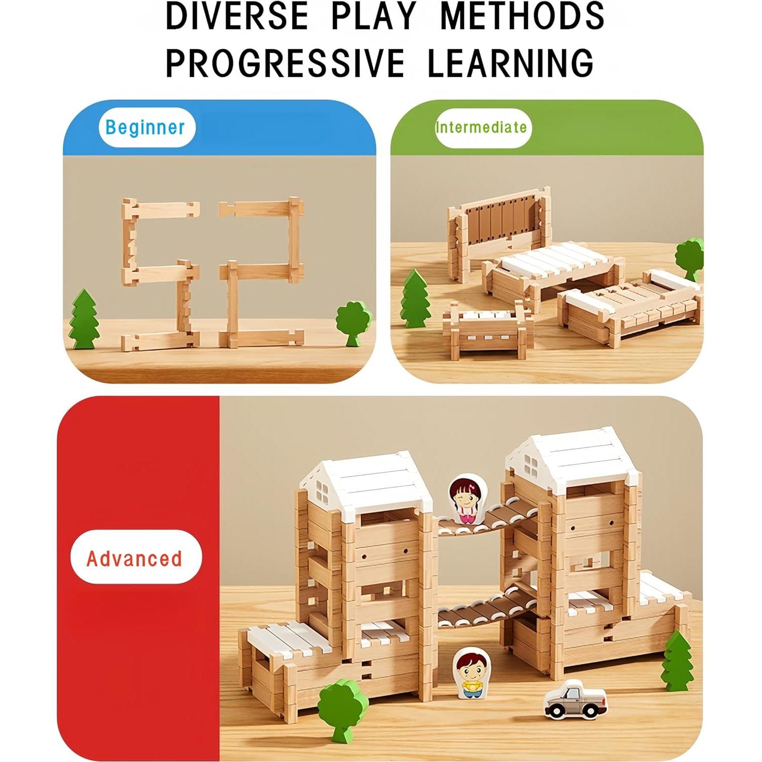 Juego de bloques de construcción de madera 105 piezas - Zhejiang Danny