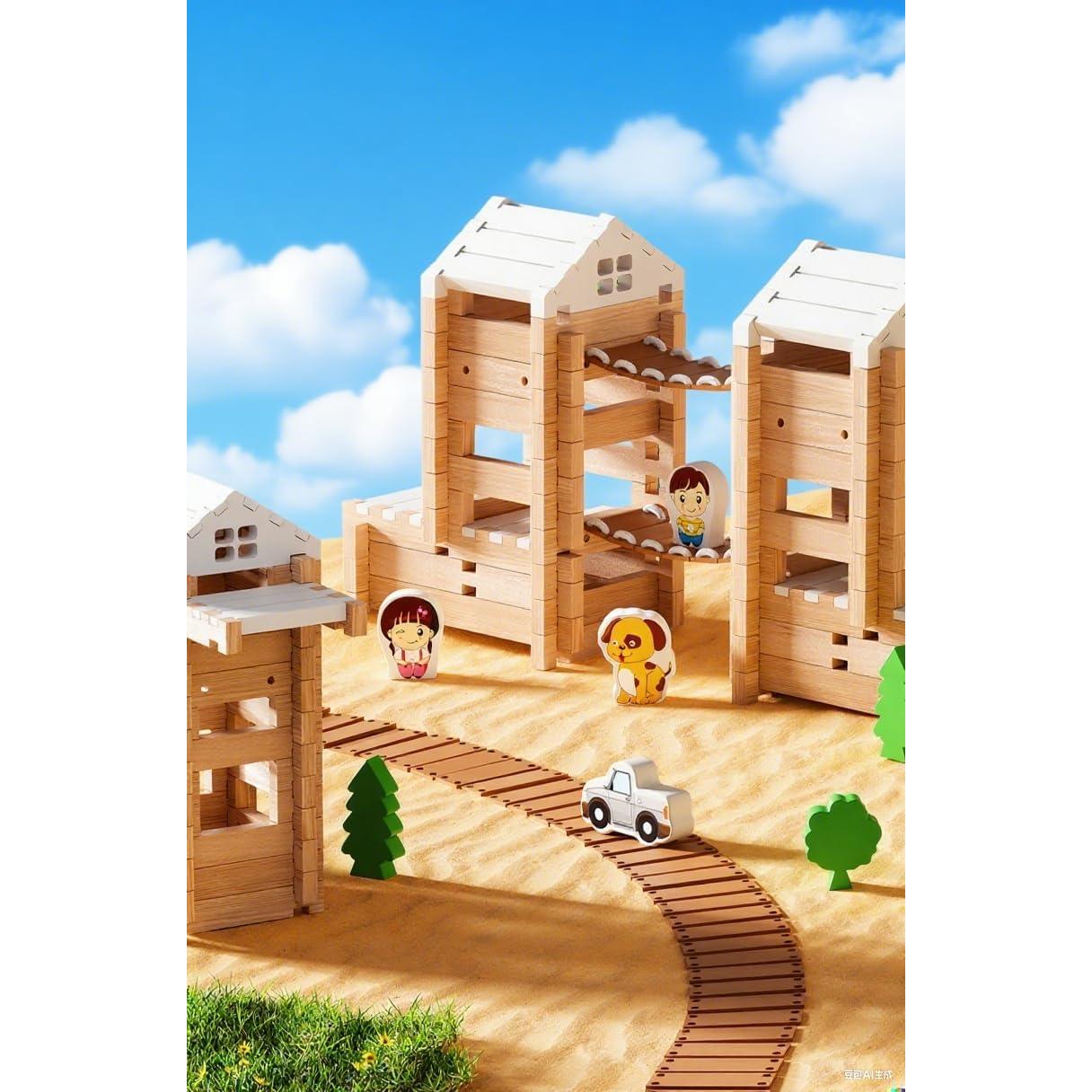 Juego de bloques de construcción de madera 105 piezas - Zhejiang Danny