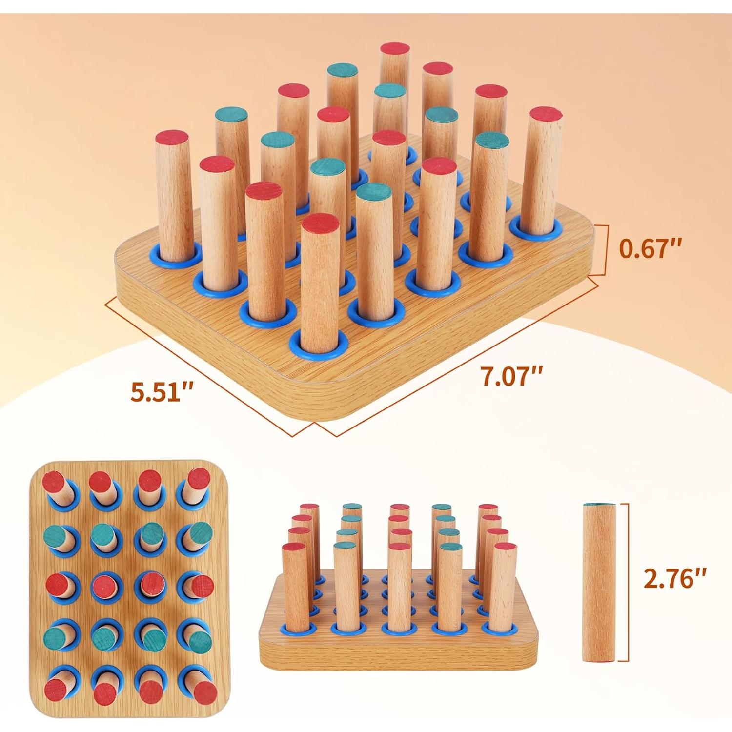 Tablero de Clavos de Madera YiePhiot para Terapia Ocupacional