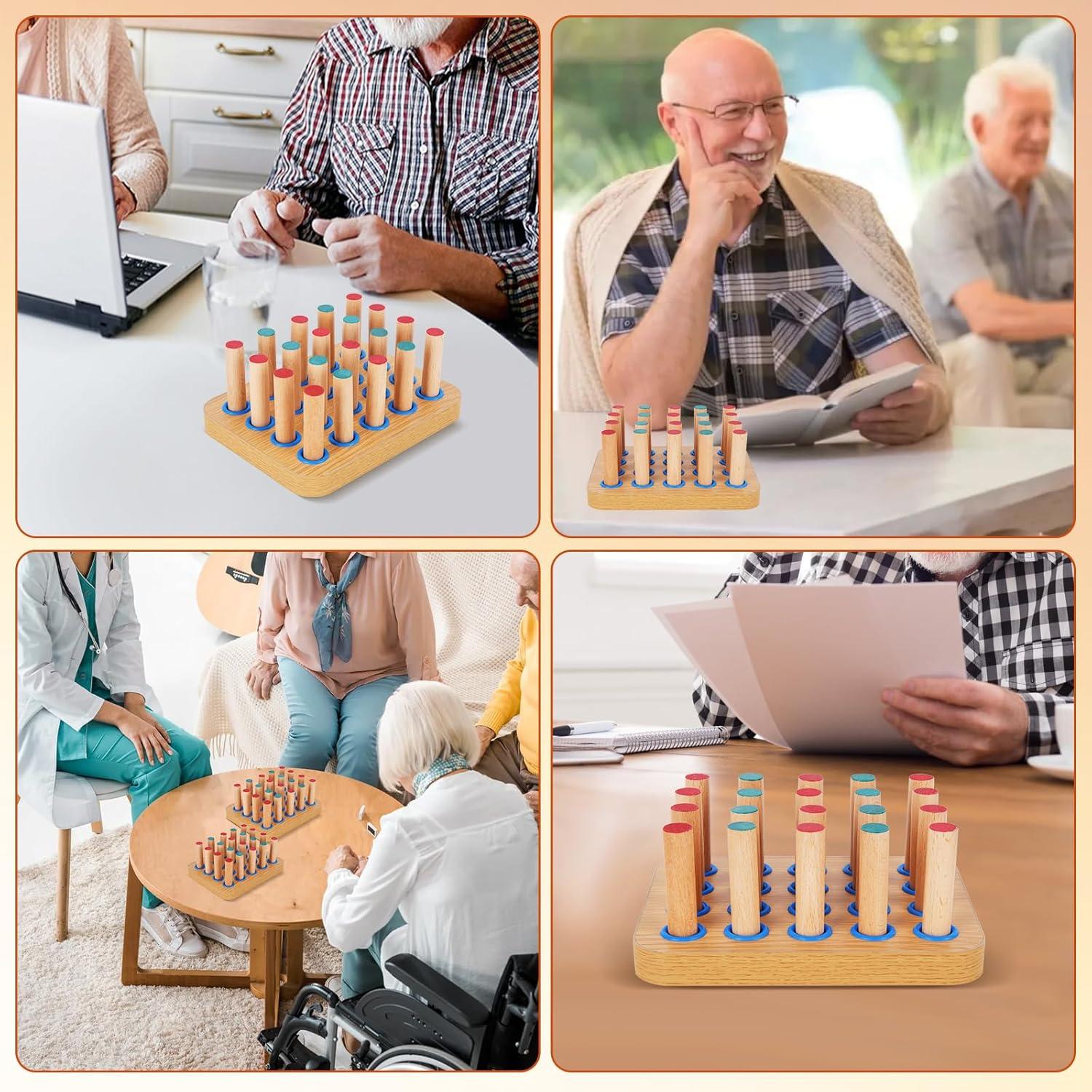Tablero de Clavos de Madera YiePhiot para Terapia Ocupacional