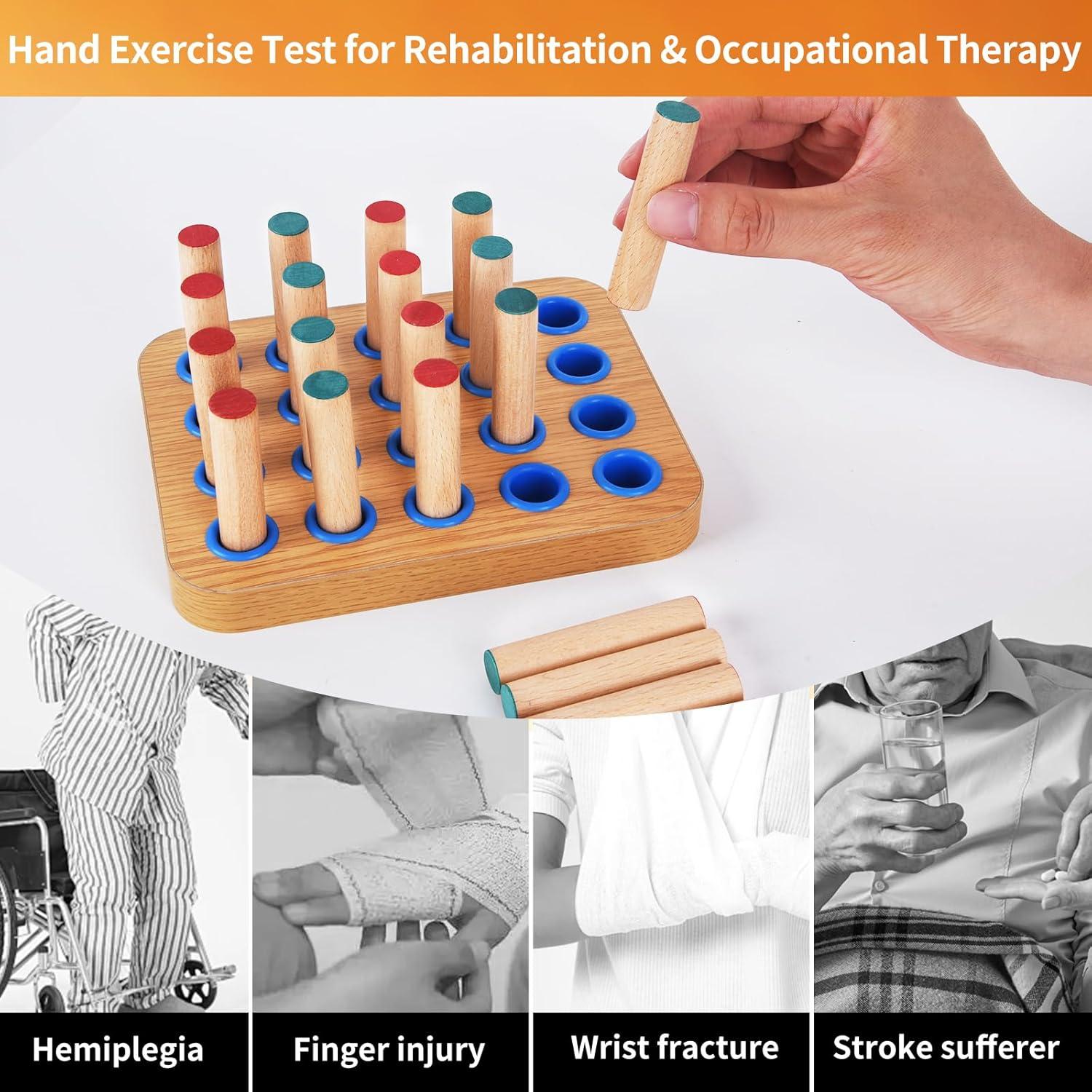 Tablero de Clavos de Madera YiePhiot para Terapia Ocupacional