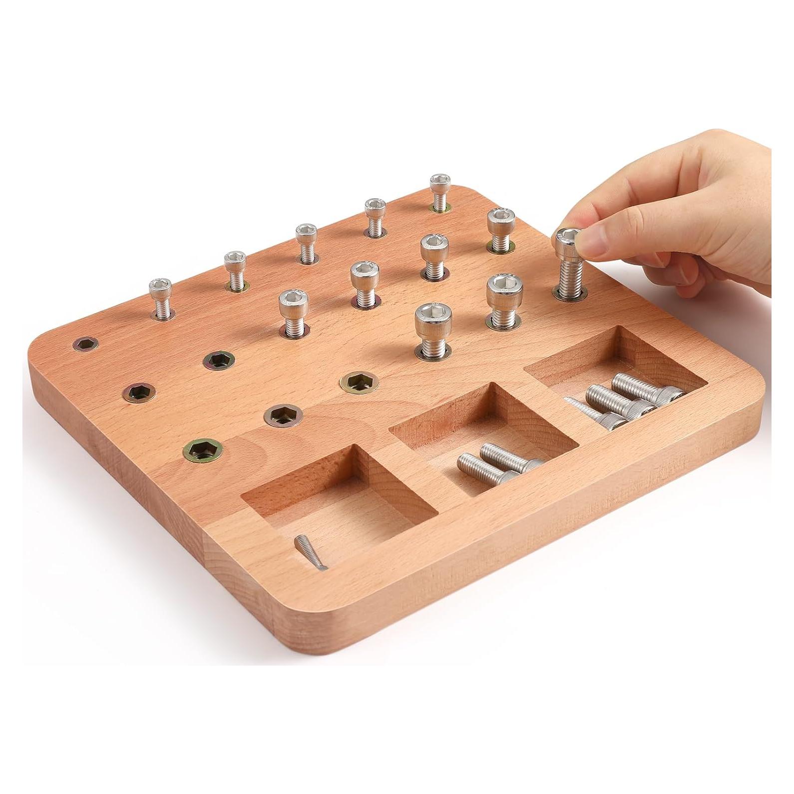 Tablero de Clavos de Madera Triceratops 18 Agujeros Terapia